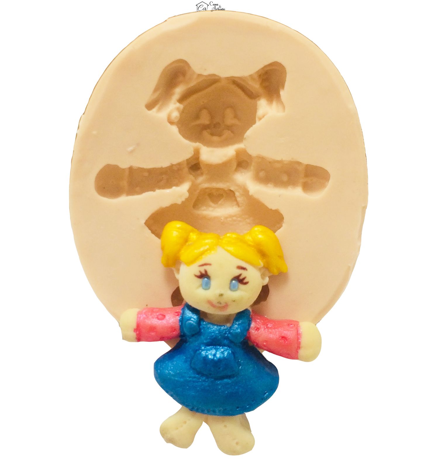 Molde de silicone - Menina Pequena