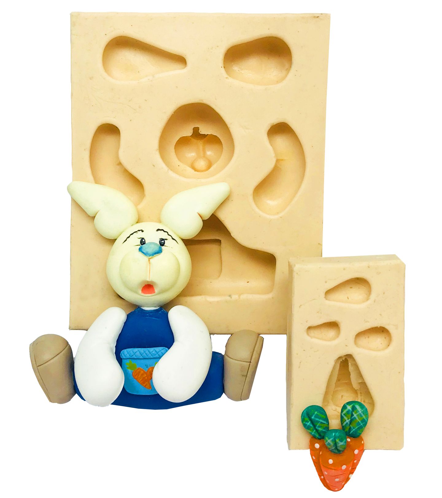 Coelho Sentado com Cenouras - P73