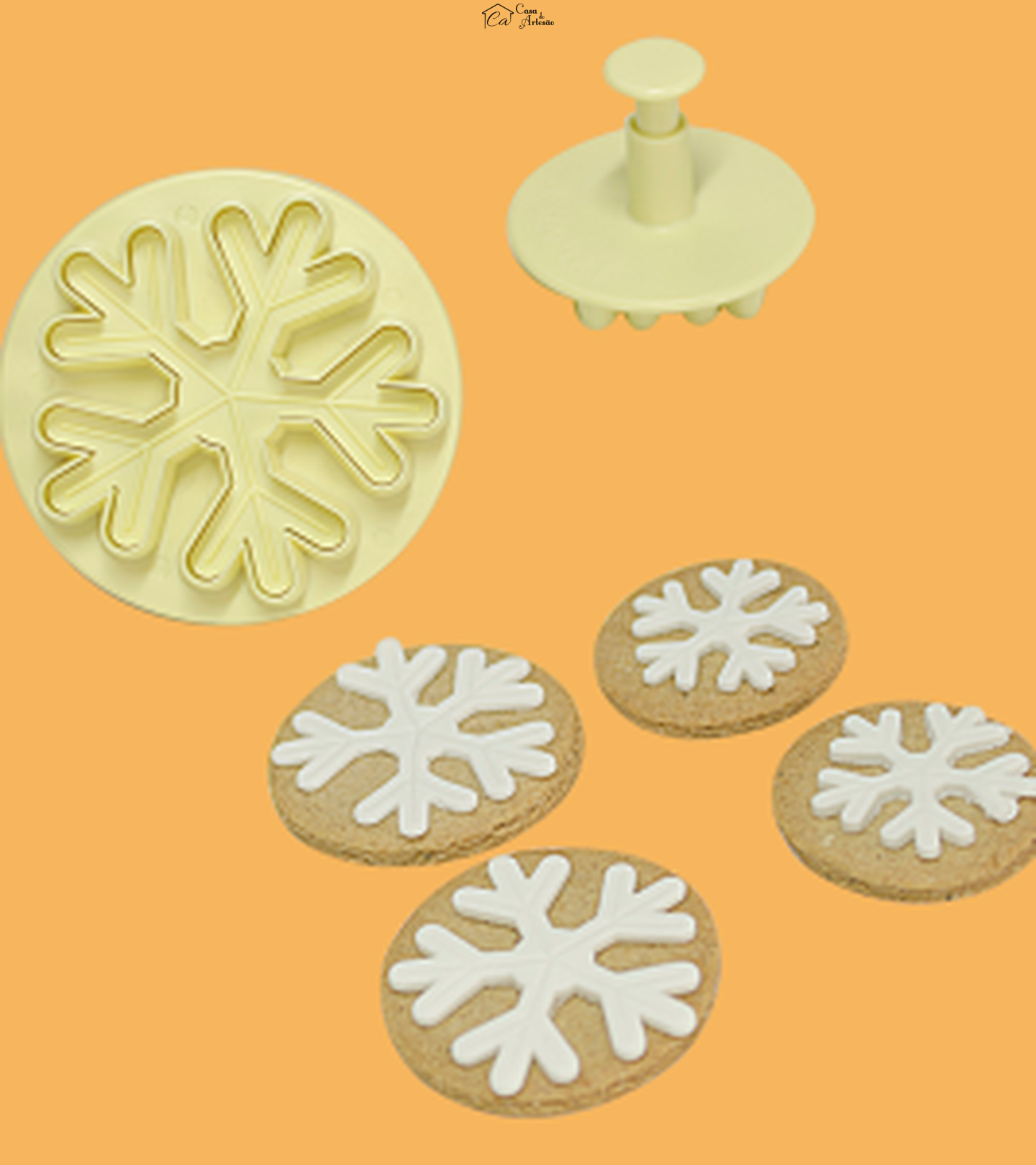 Cortador Blue Star - Ejetores de Flocos de Neve II - C/ 04 Pç - Cod.8416