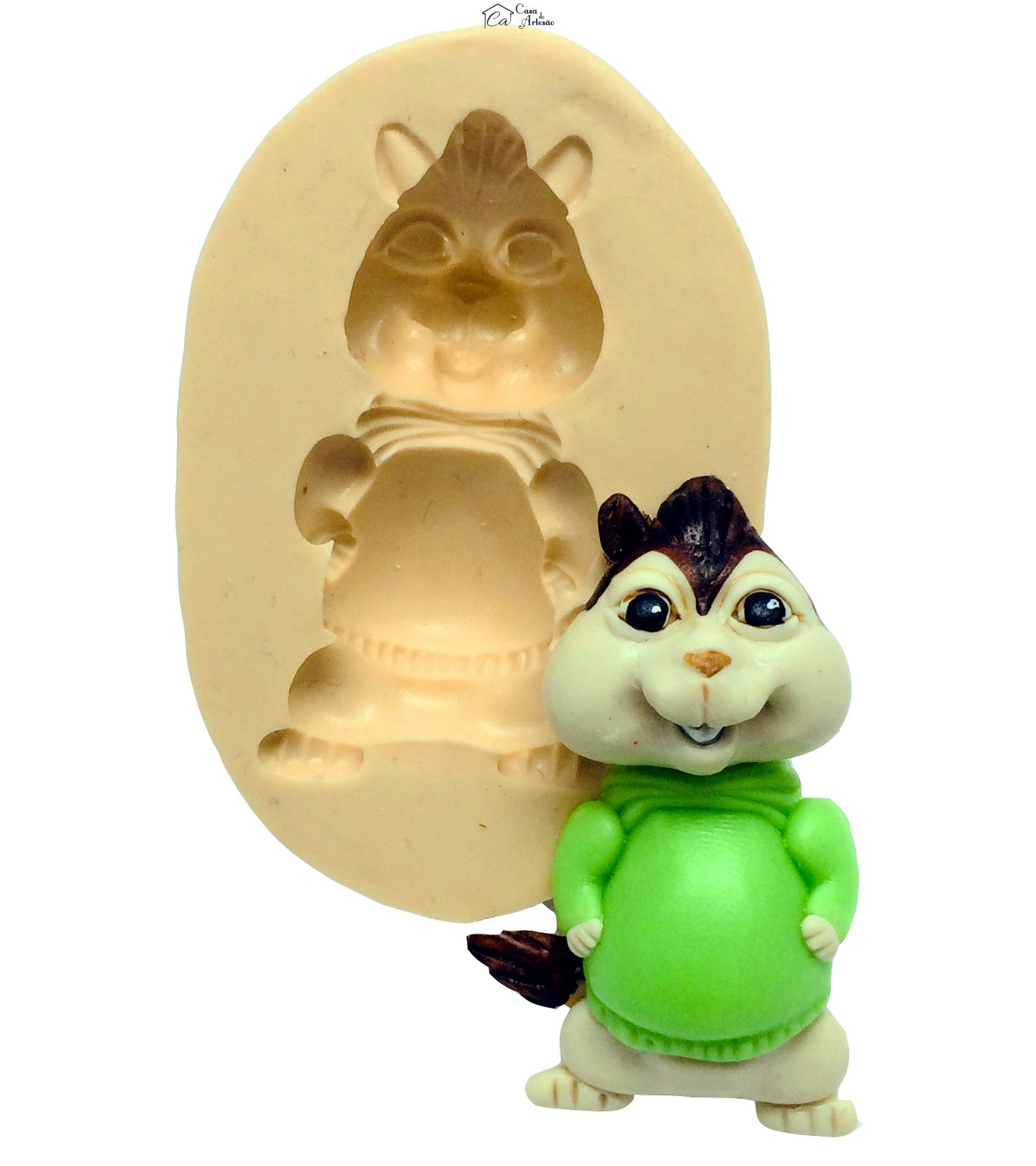 Molde de silicone - Alvin e os Esquilos - Theodore