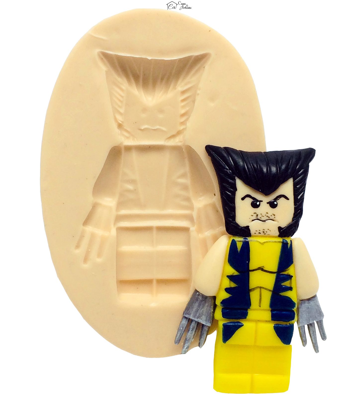 Molde de silicone - Lego X-Men - Wolverine