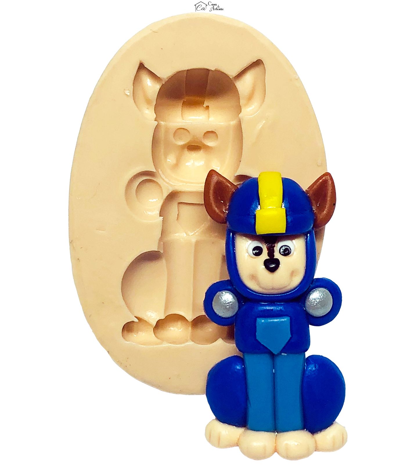 Molde de silicone - Patrulha Canina Aquatica - Chase - Media - P697