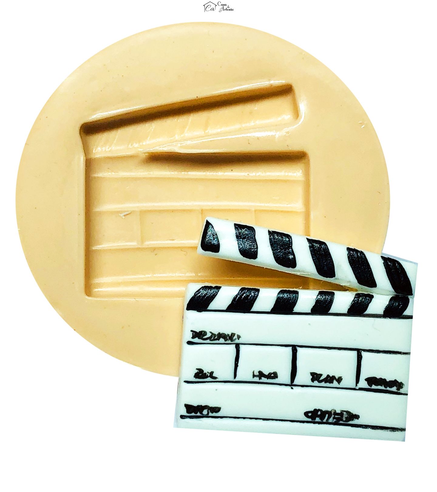 Molde de silicone - Cinema - Claquete - Grande - P693