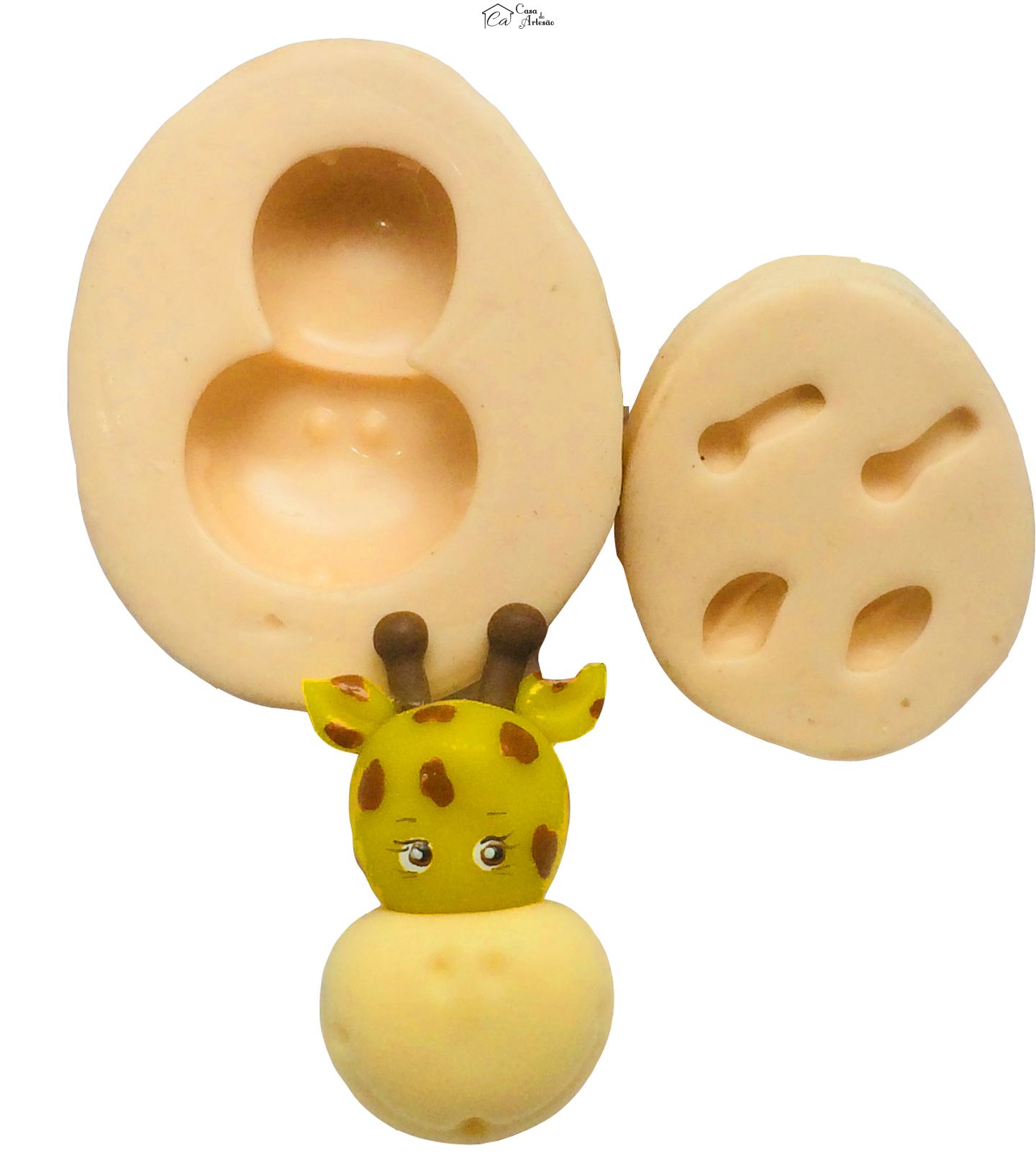 Molde de silicone - Rosto Girafa - P111