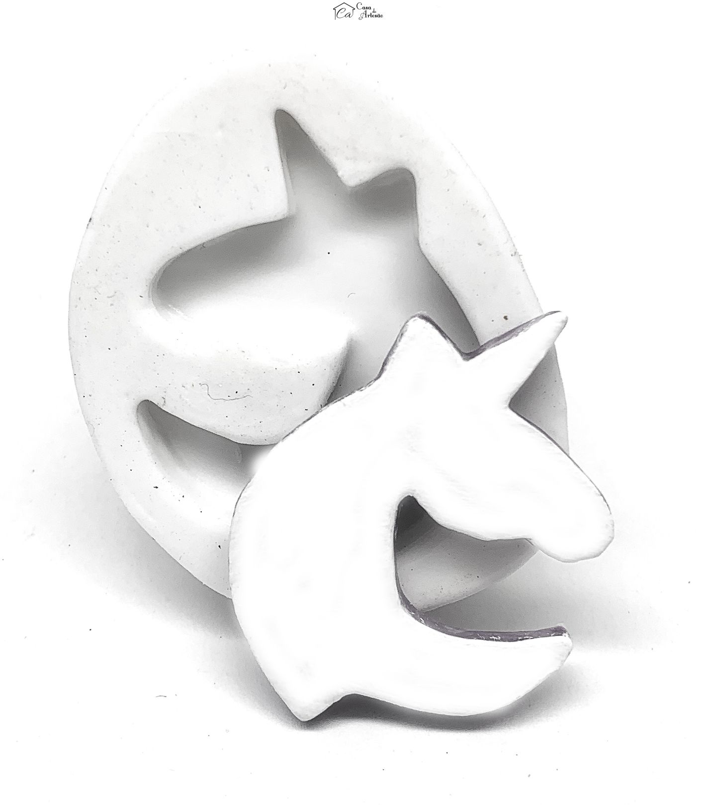 Molde de silicone - Os Aventureiros - Simbolo Branco - Medio - P1209