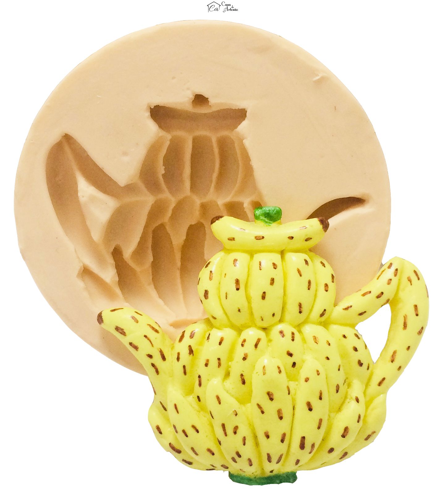 Molde de silicone - Bule Bananinha