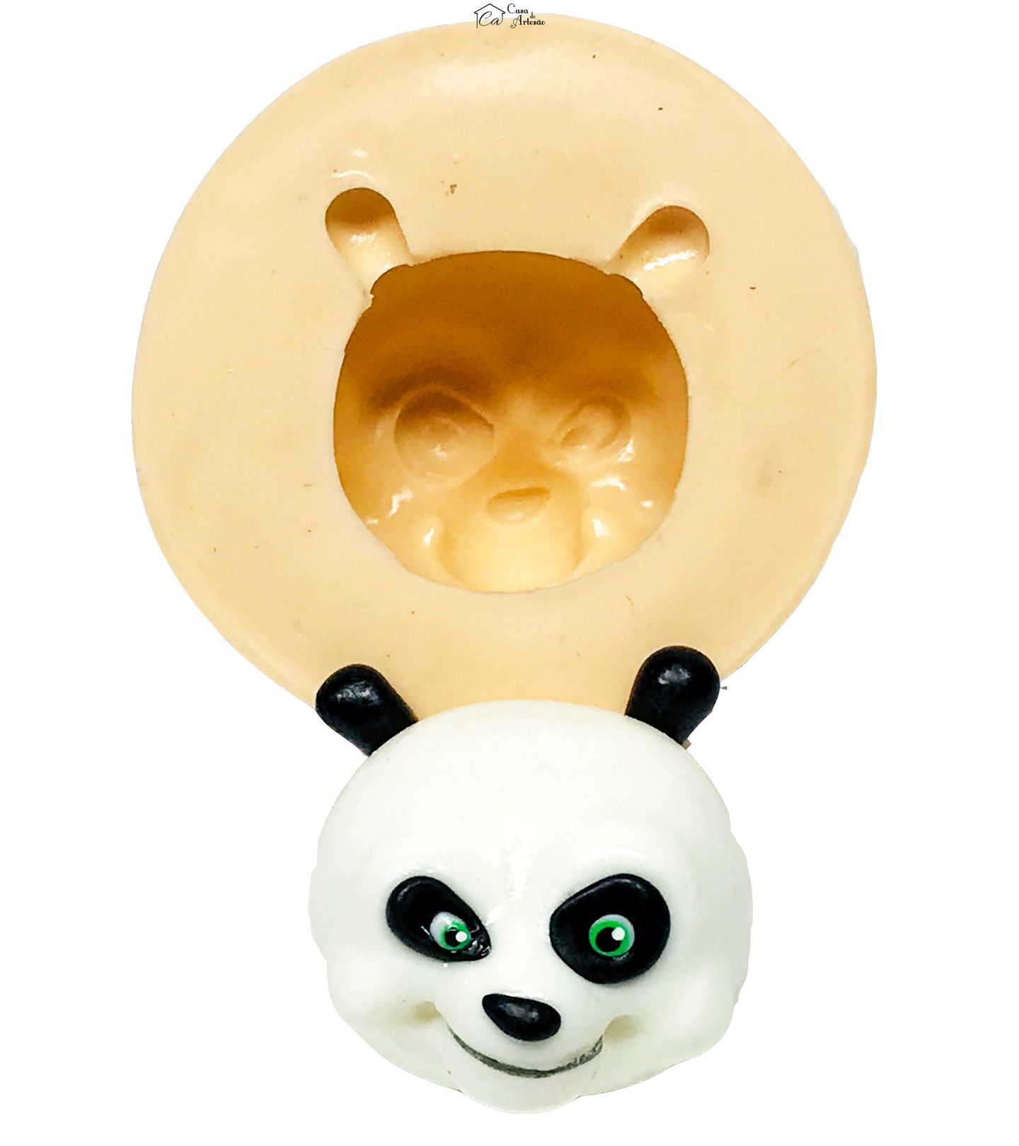 Molde de silicone - Kung Fu Panda - Rosto Po - Pequeno - P628