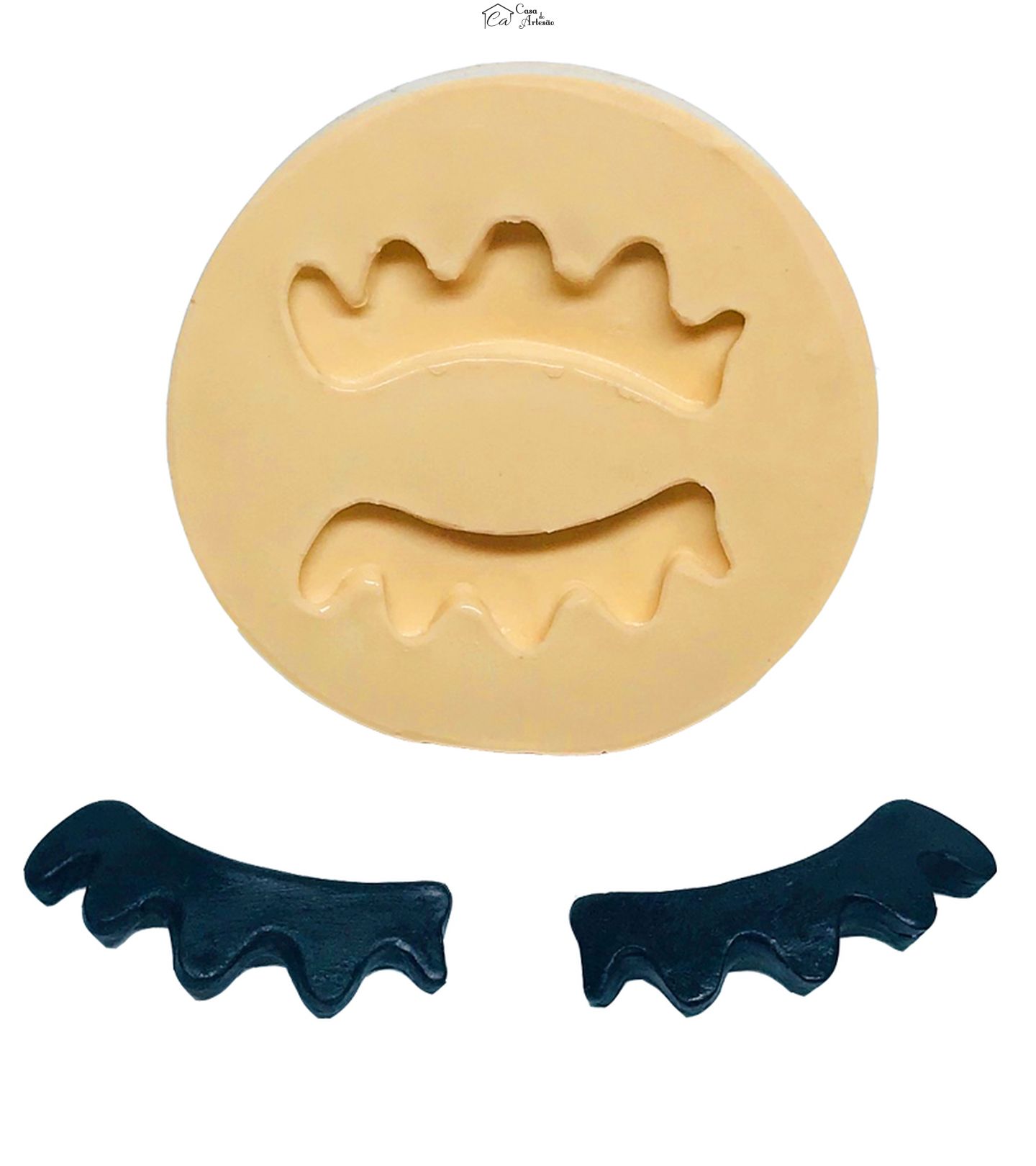Molde de silicone - Unicornio - Cilios - Mod.01 - Pequeno - P549