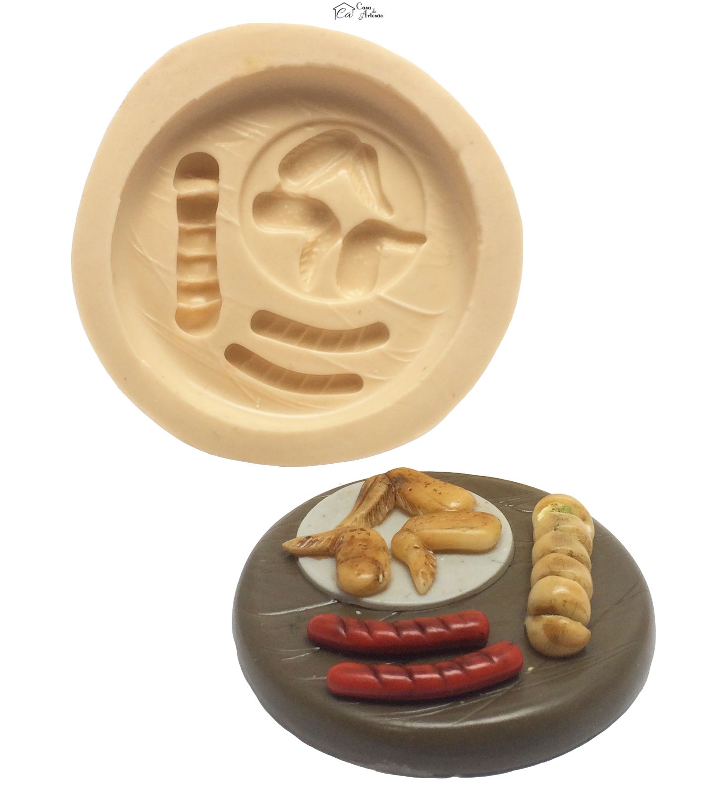 Molde de silicone - Comida de Boteco - Petisco - Grande - P216