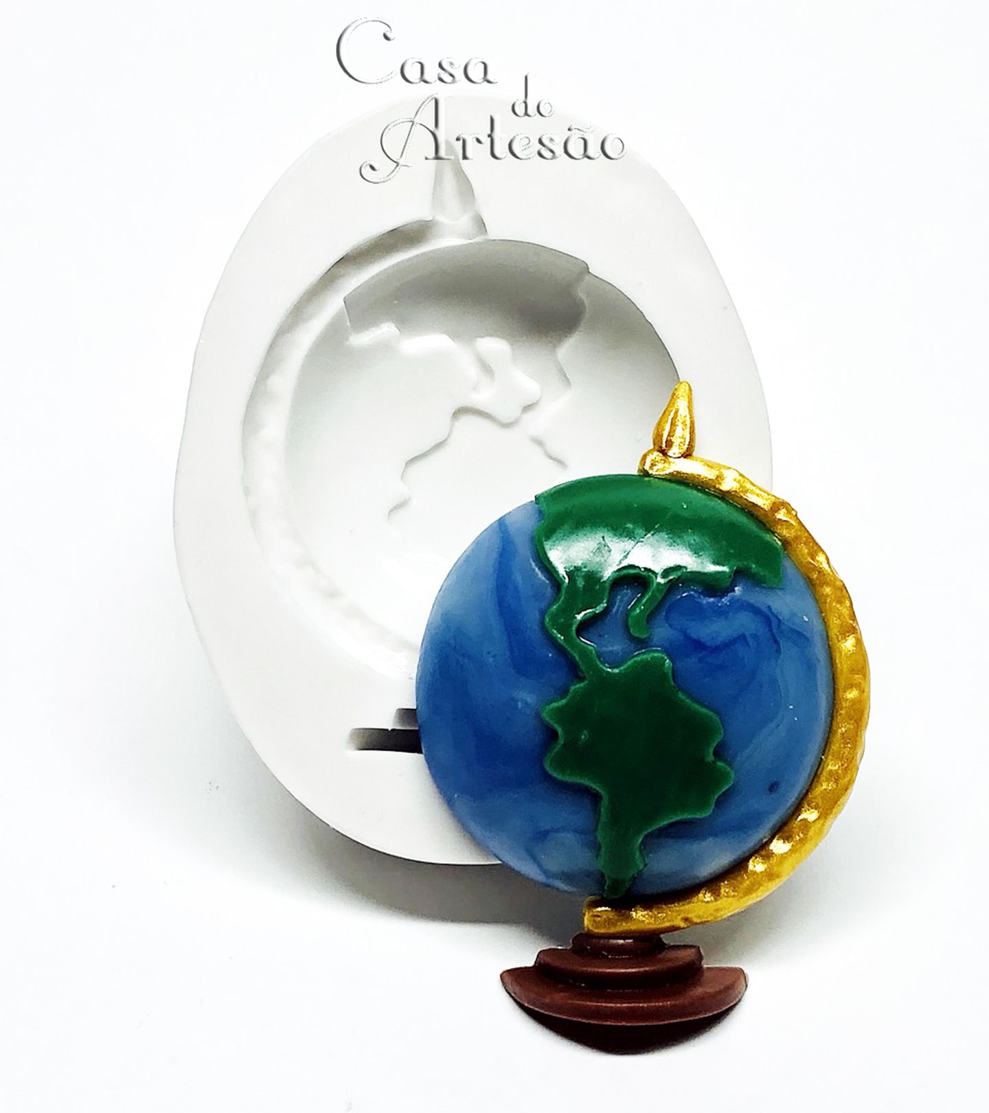 Molde de silicone - Kit Viagem - Globo Terrestre - Grande - P918