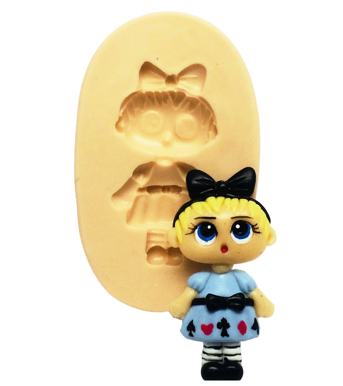 Molde de silicone - Boneca Lol - Curious Q.T.- Pequena - P339