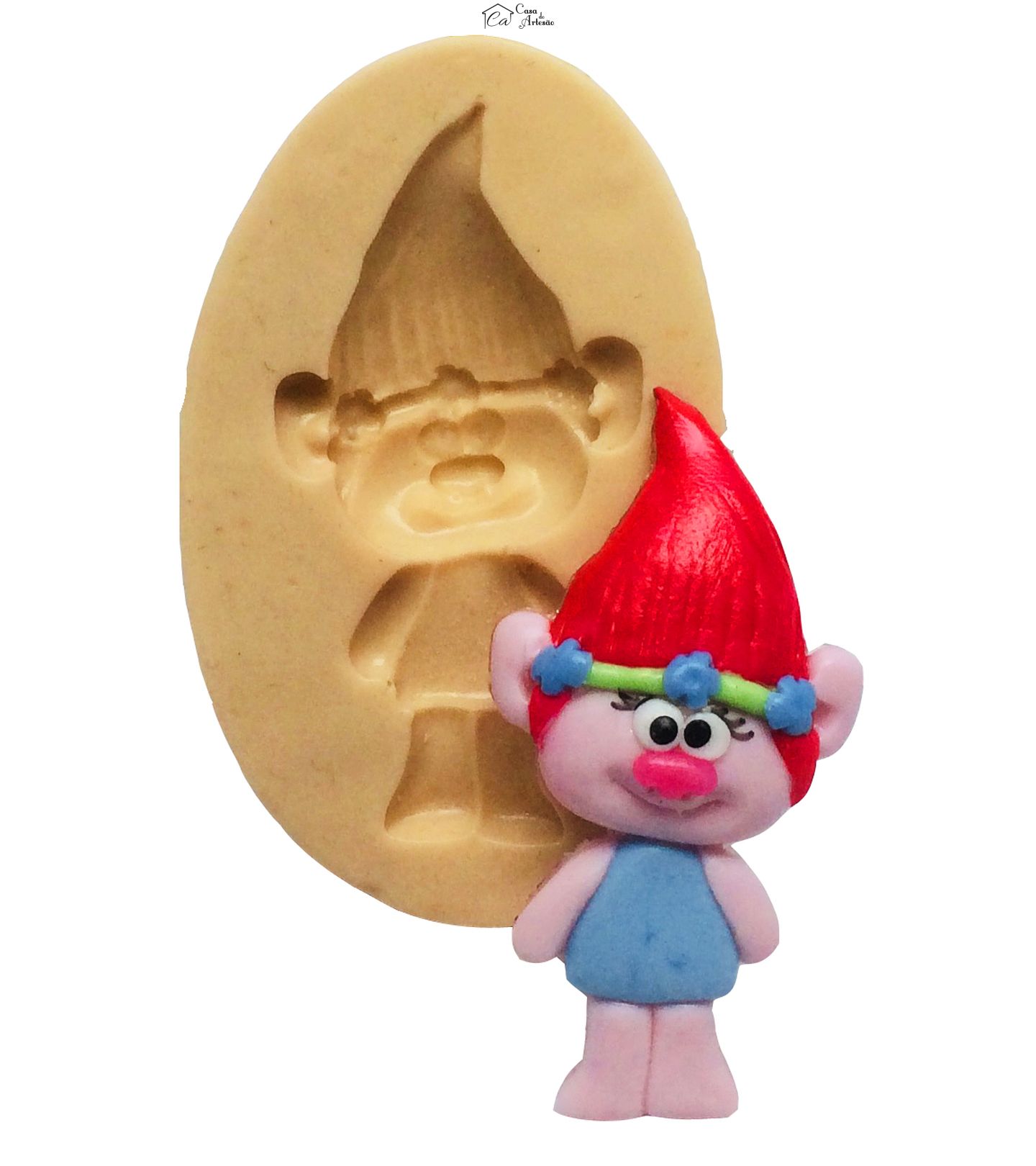 Molde de silicone - Troll - Poppy PP - P198