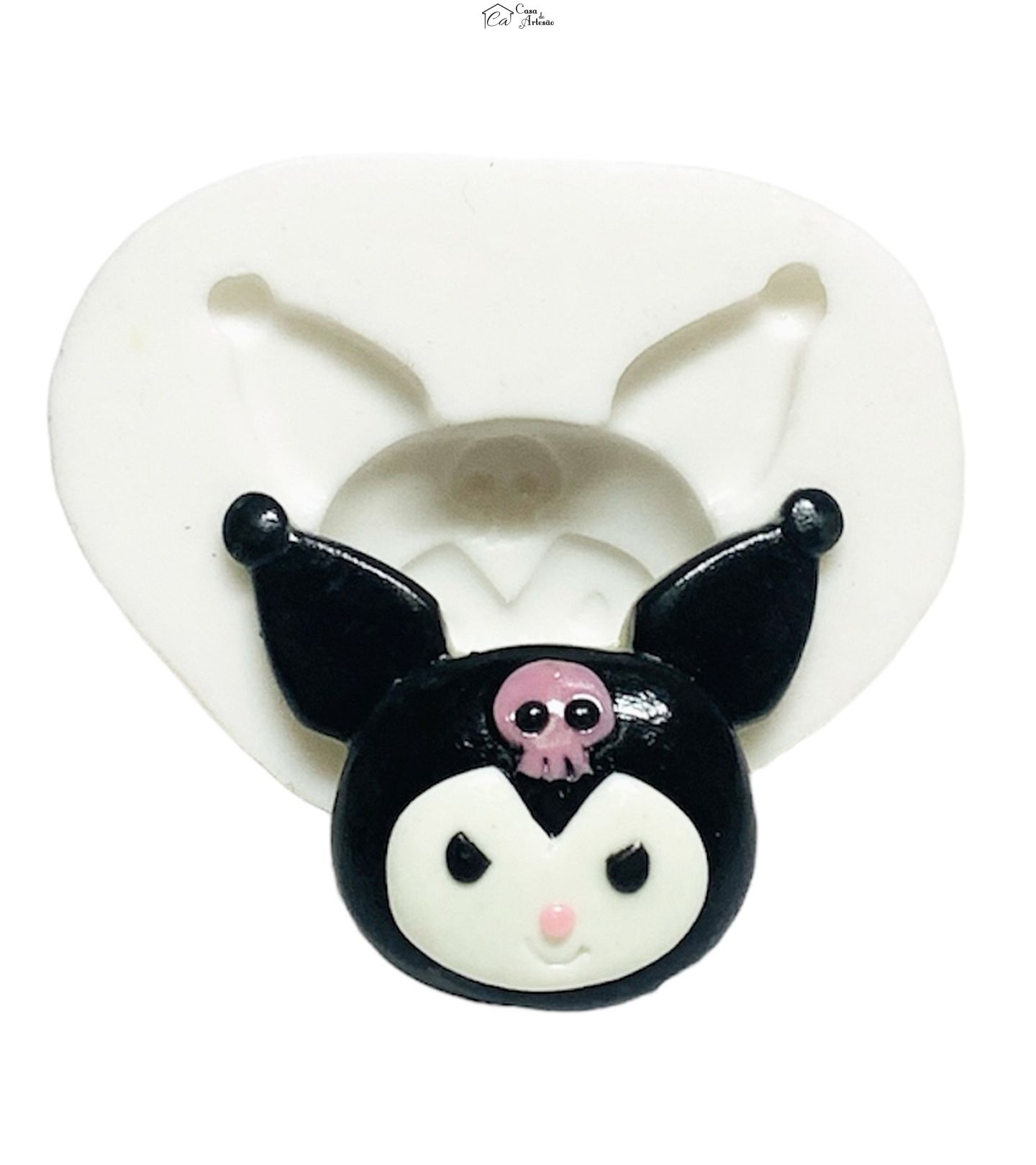 Molde de silicone - Hello Kitty - Rosto Kuromi - Pequeno - P1244
