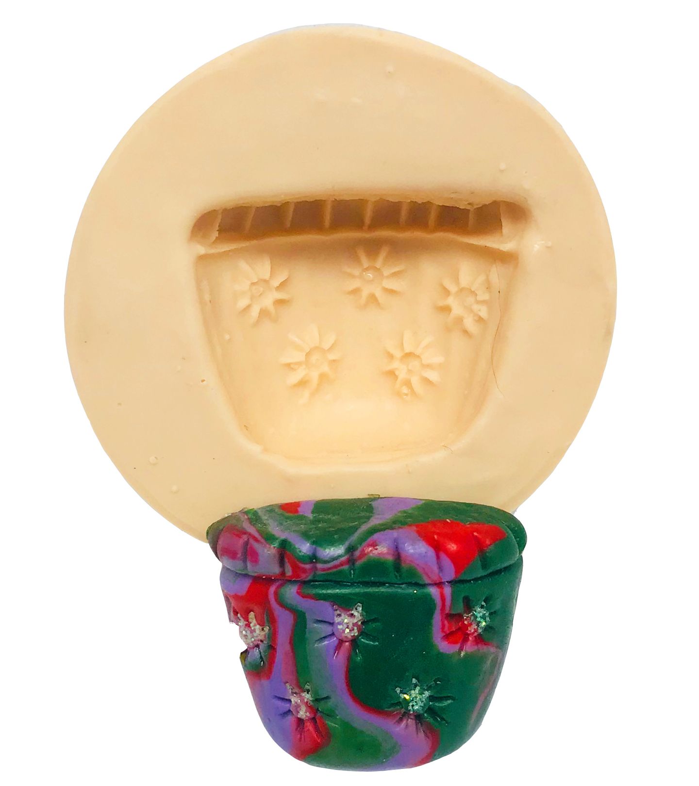 Vaso Peq. c/ Flores Estampadas