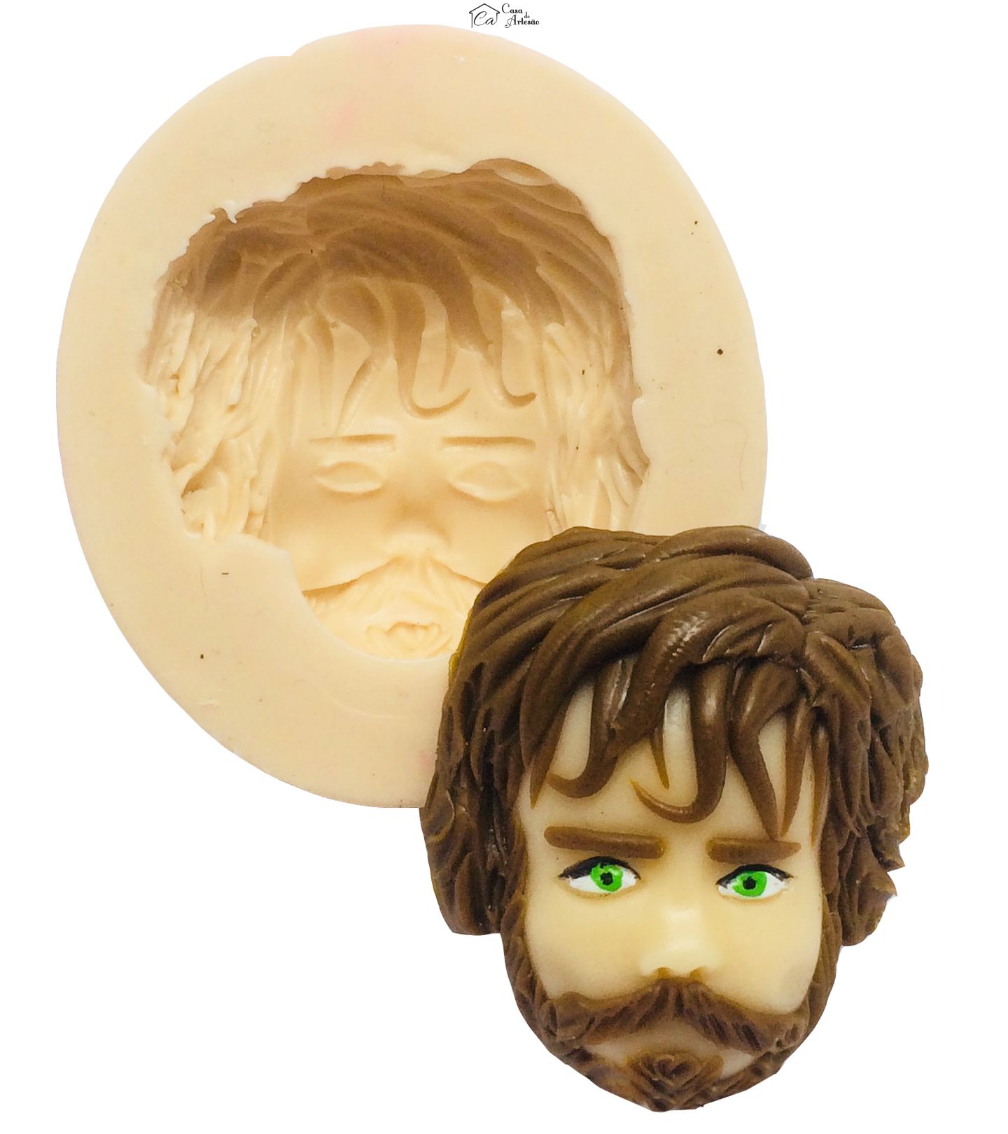 Molde de silicone - Game of Thrones - Rosto Tyriom Lannister - P341