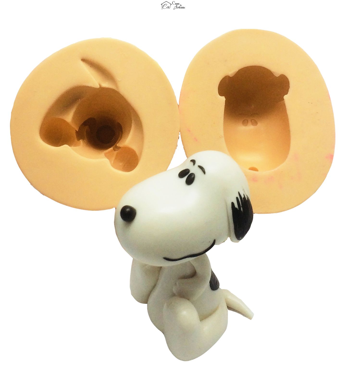 Molde de silicone - Snoopy - Grande - P398