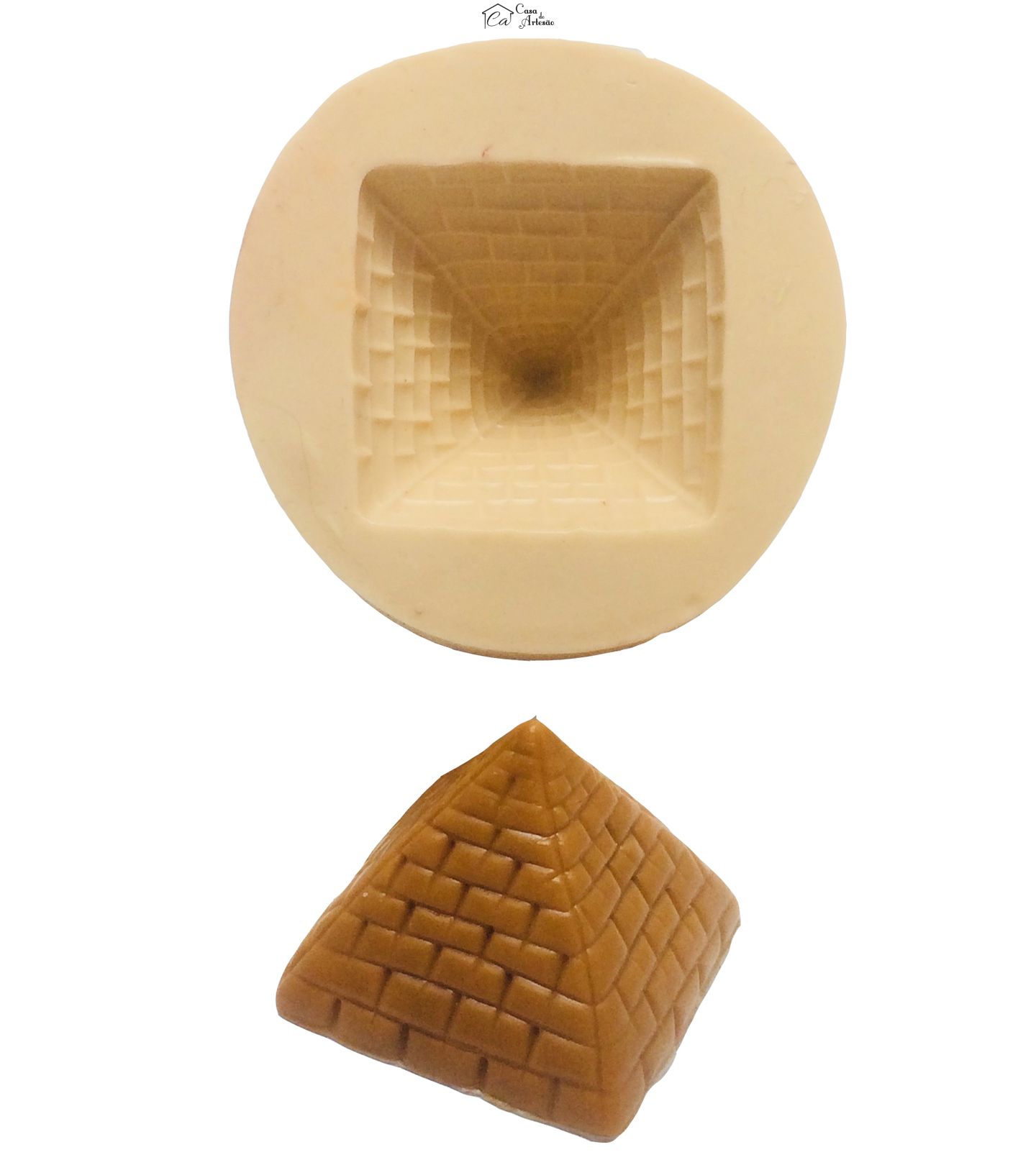 Molde de silicone - Piramide Media