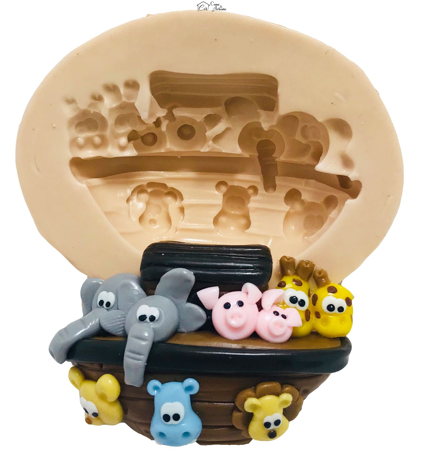 Molde de silicone - Arca de Noe - Pequena - P409