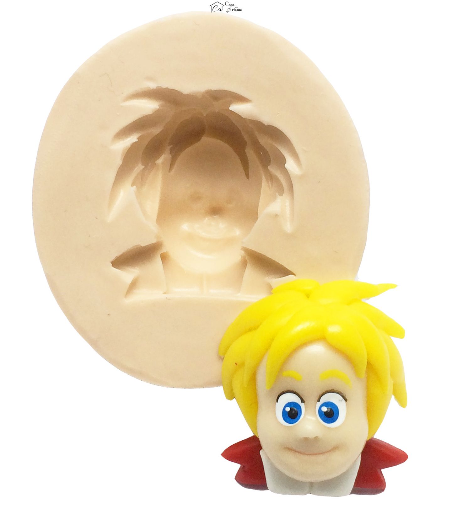 Molde de silicone - O Pequeno Principe - Rosto Principe - P275