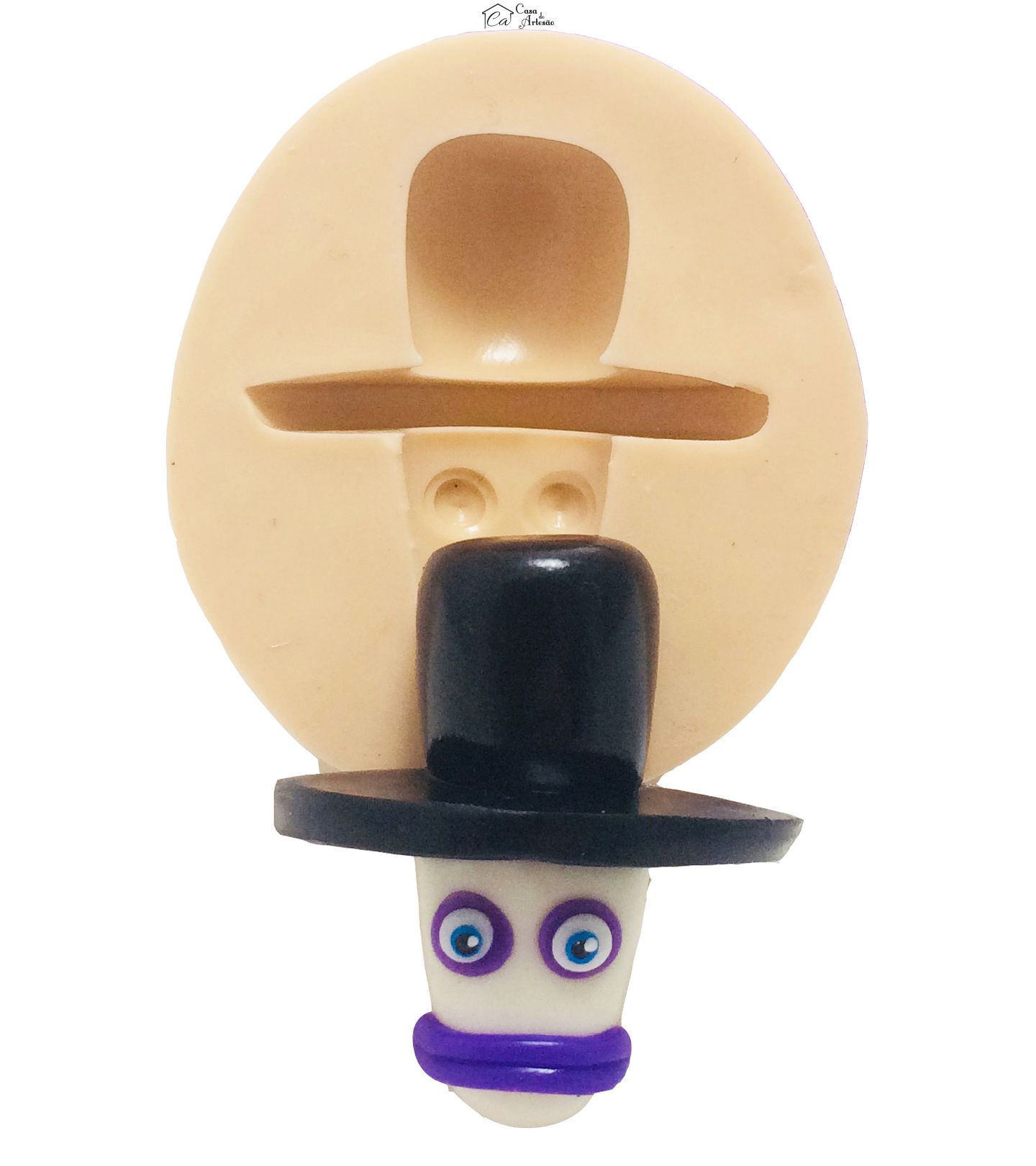 Molde de silicone - Luna Petunia - Rosto Sammy Stretch - Pequeno - P404