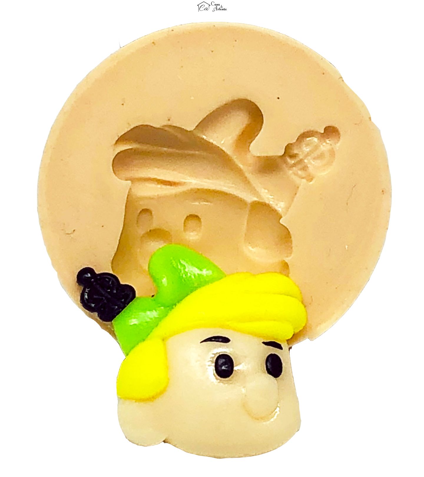 Molde de silicone - Os Jetsons - Rosto Elroy - Pequeno - P653