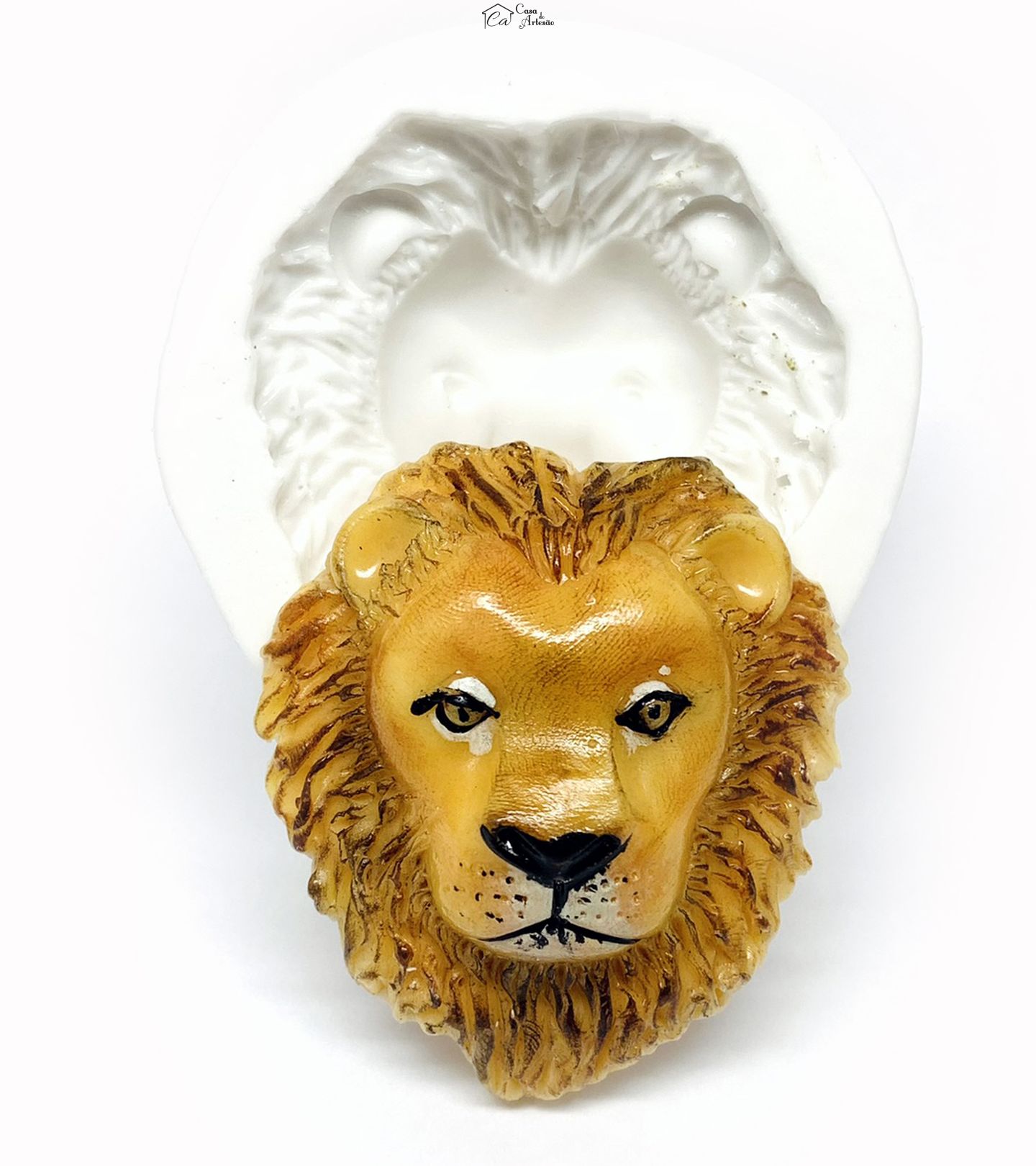 Molde de silicone - Leao - Rosto Grande - P1176