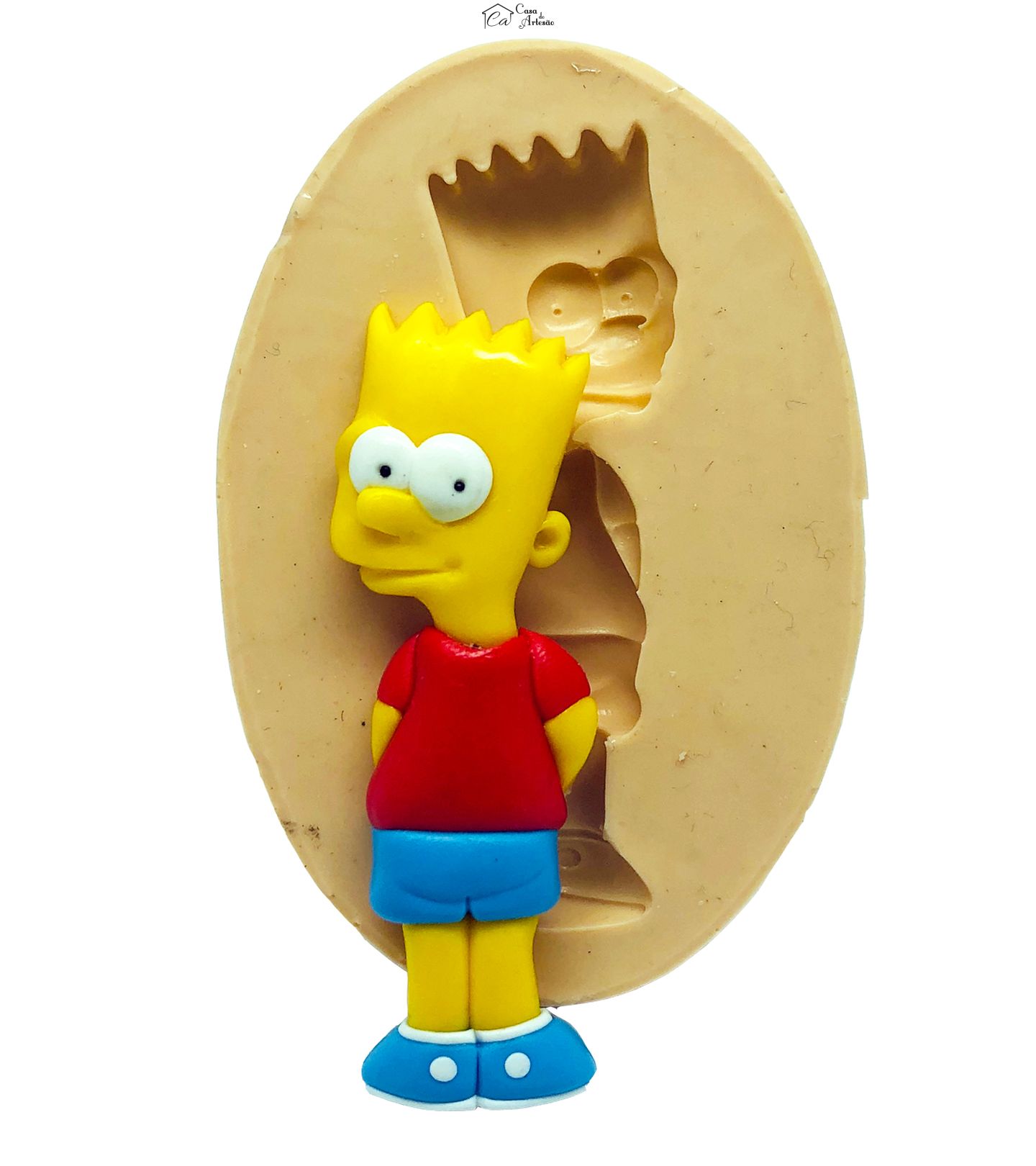 Molde de silicone - Simpsons - Bart - Grande - P855