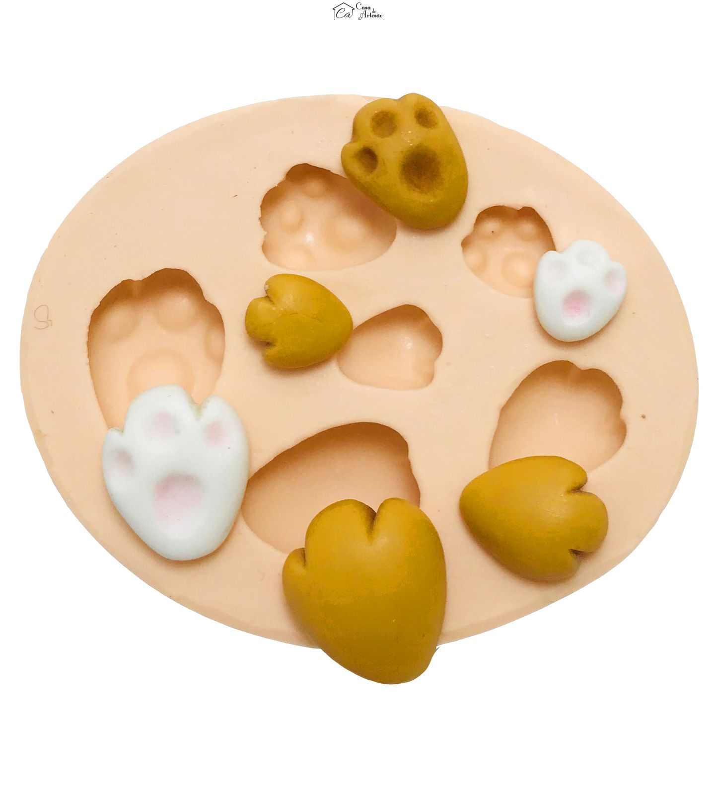 Molde de silicone - Pet - Patas de Animais - 6 Tipos