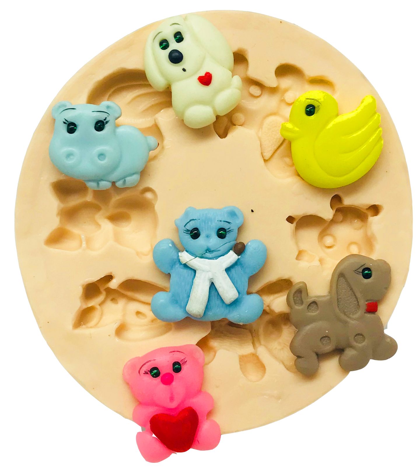 Mini Hipopotamo, Urso, Cao, Pato