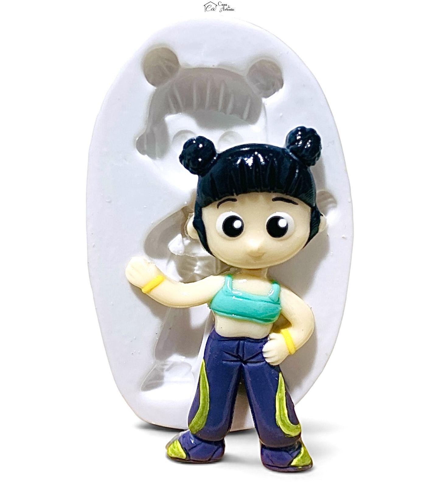 Molde de silicone - Guerreiras do K-Pop - Zoey - Media - P1261