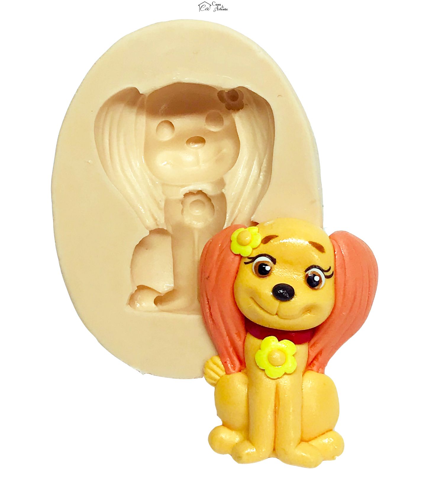 Molde de silicone - Moranguinho - Pet da Laranjinha - Grande - P526