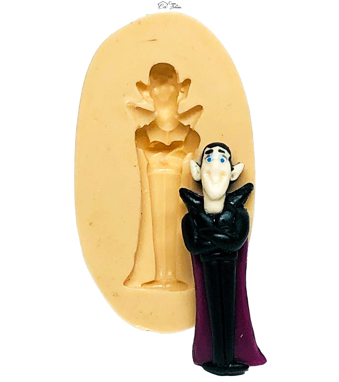 Molde de silicone - Hotel Transilvania - Conde Dracula - Pequeno - P676