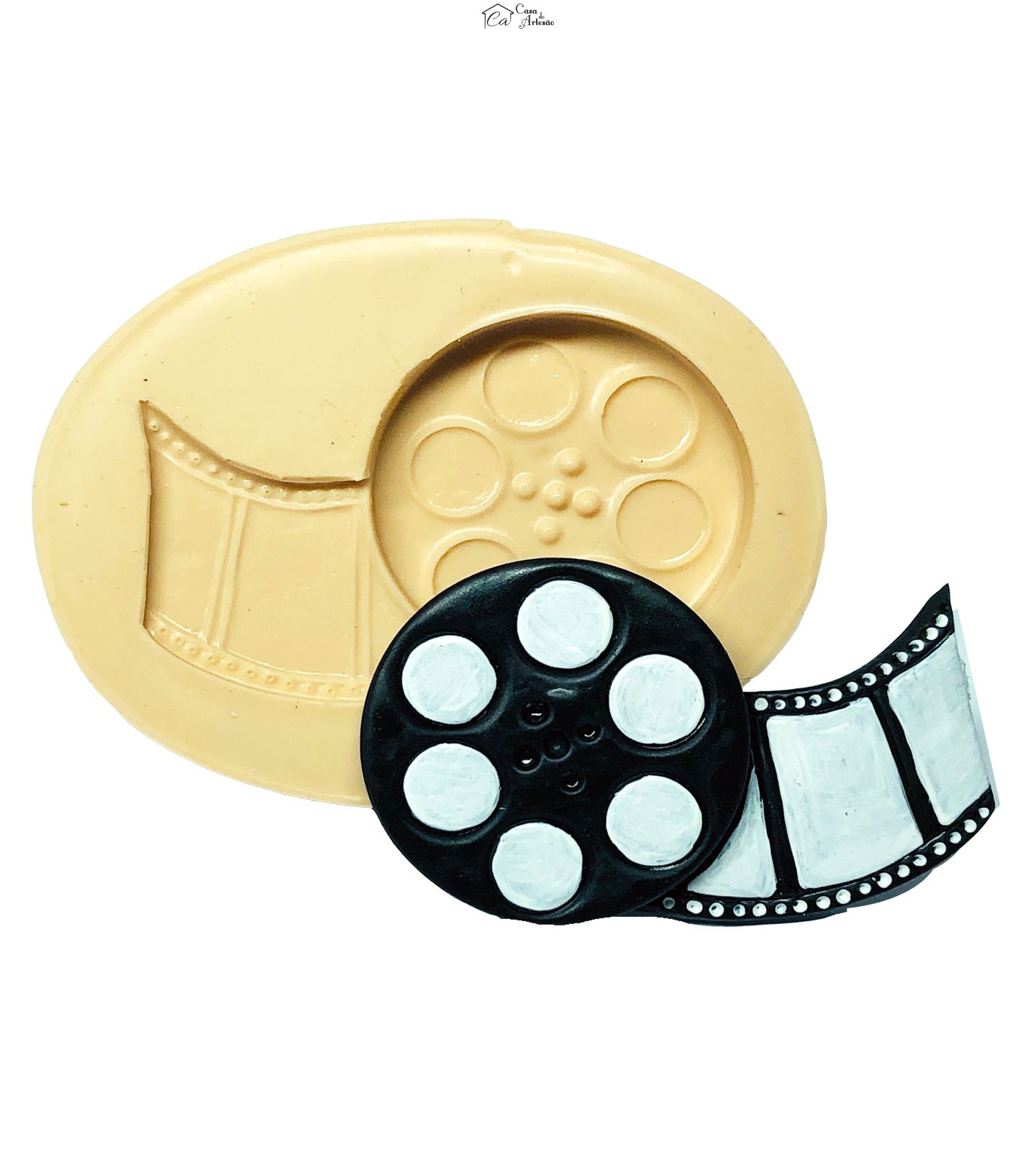 Molde de silicone - Cinema - Rolo de Filme - Grande - P691