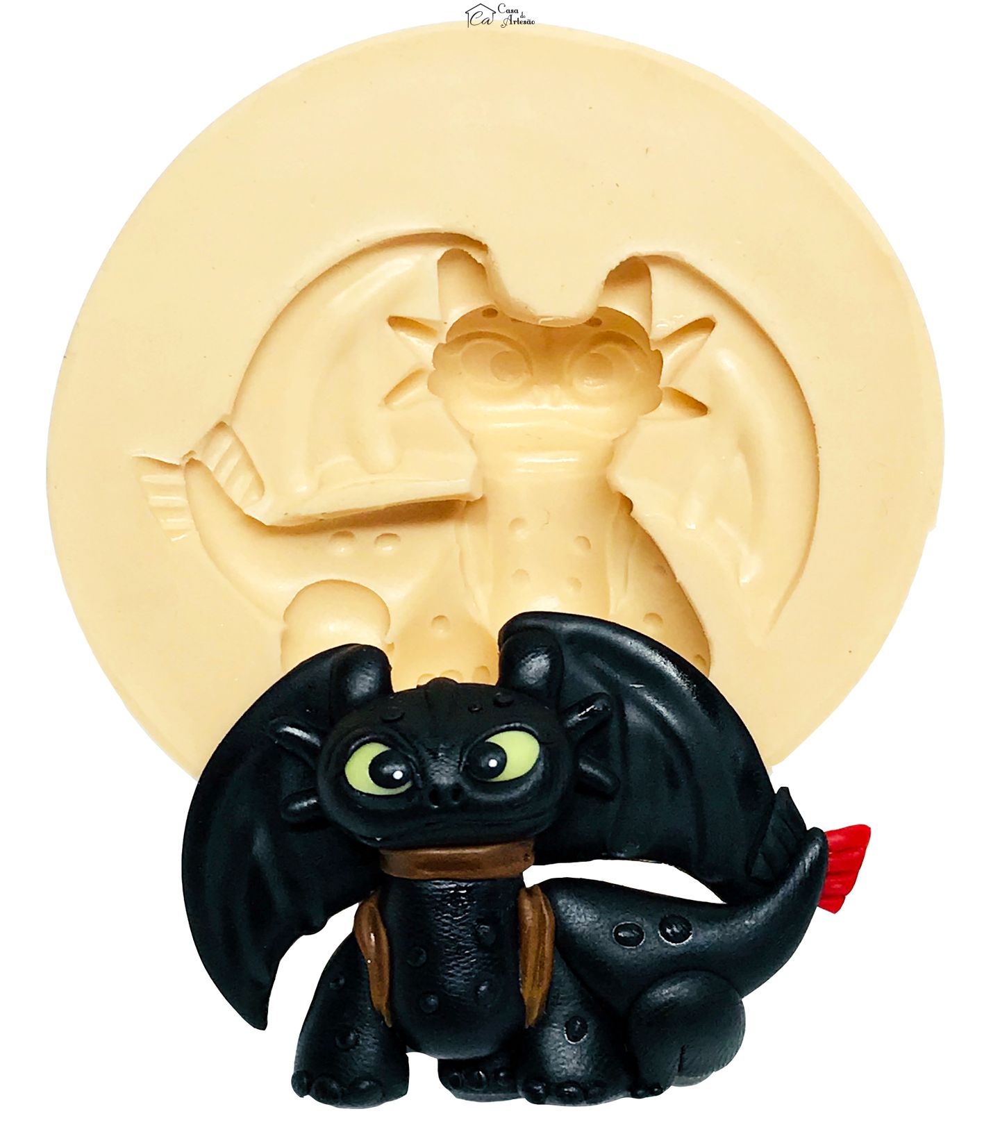 Molde de silicone - Como Treinar seu Dragão - Banguela - Medio - P582