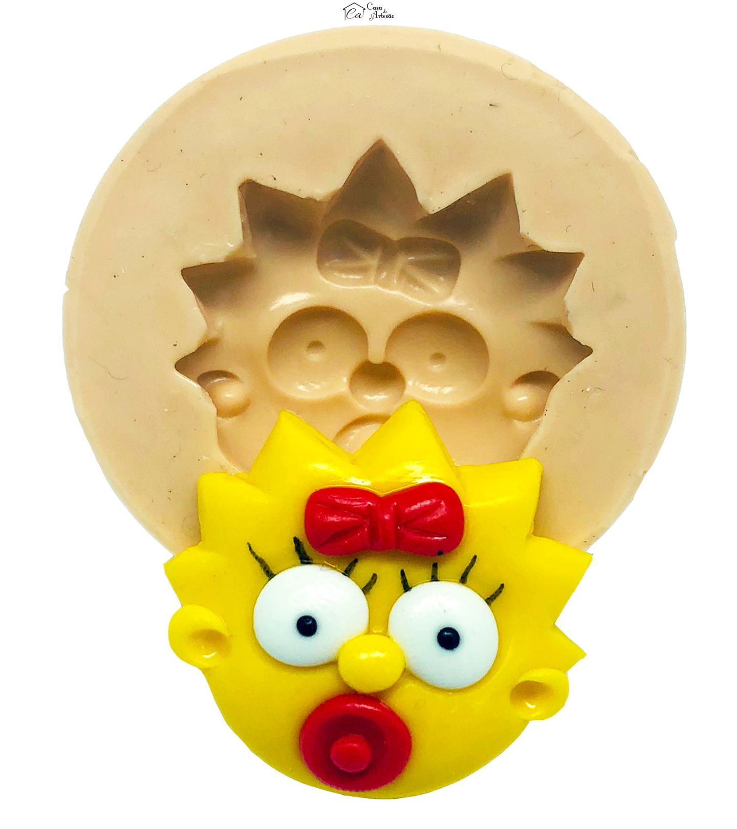 Molde de silicone - Simpsons - Rosto Maggie - Medio - P821