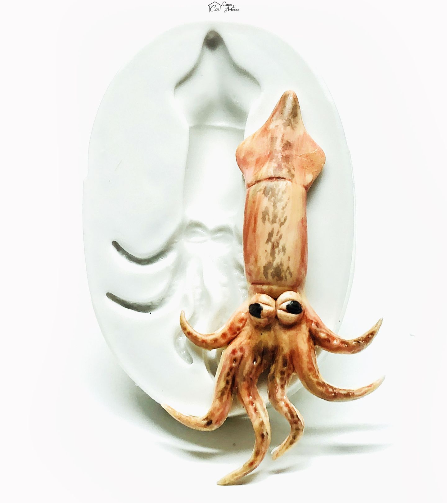 Molde de silicone - Mar - Lula - Media - P789