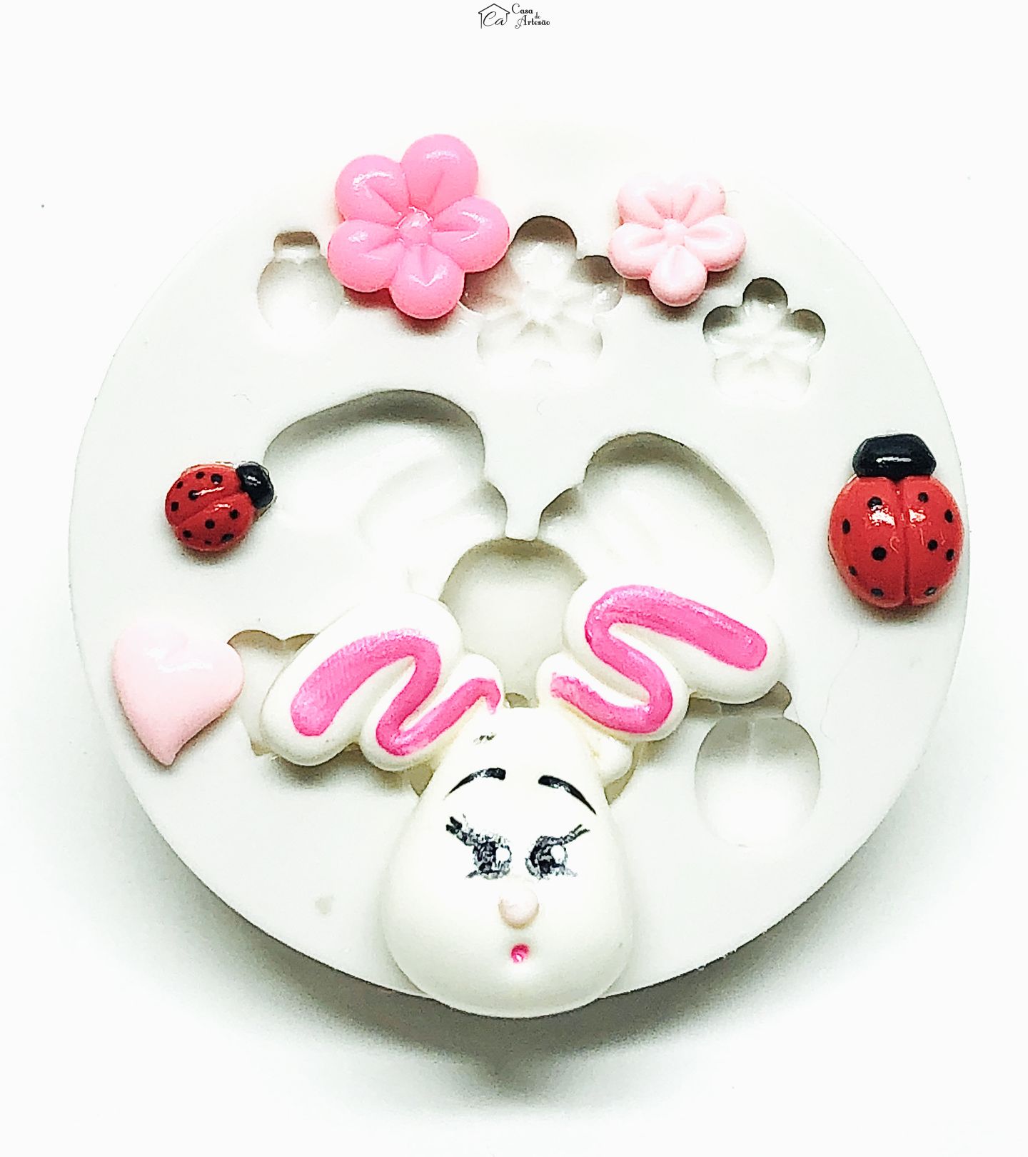 Molde de silicone - Rosto Coelha - Mod.02 - Media - P1027