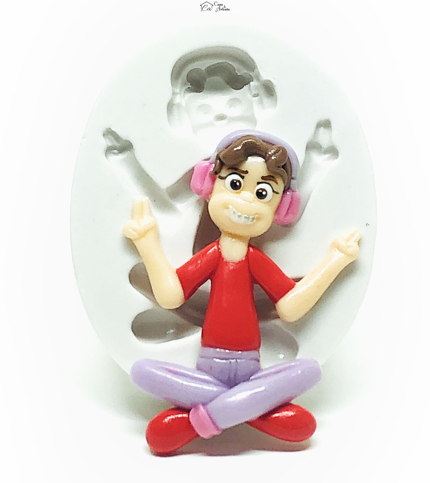 Molde de silicone - Mini Beat Power Rockers - Dolores - Grande - P1043