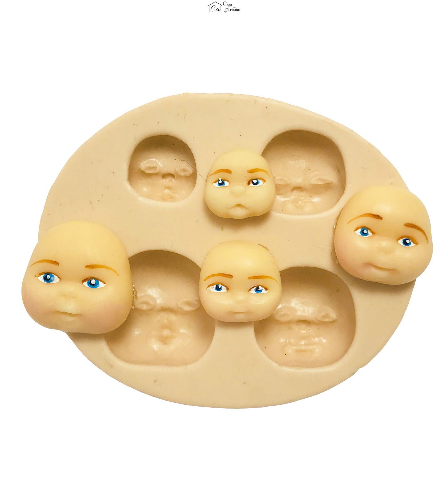 Molde de silicone - Rosto Sapequinha (4)