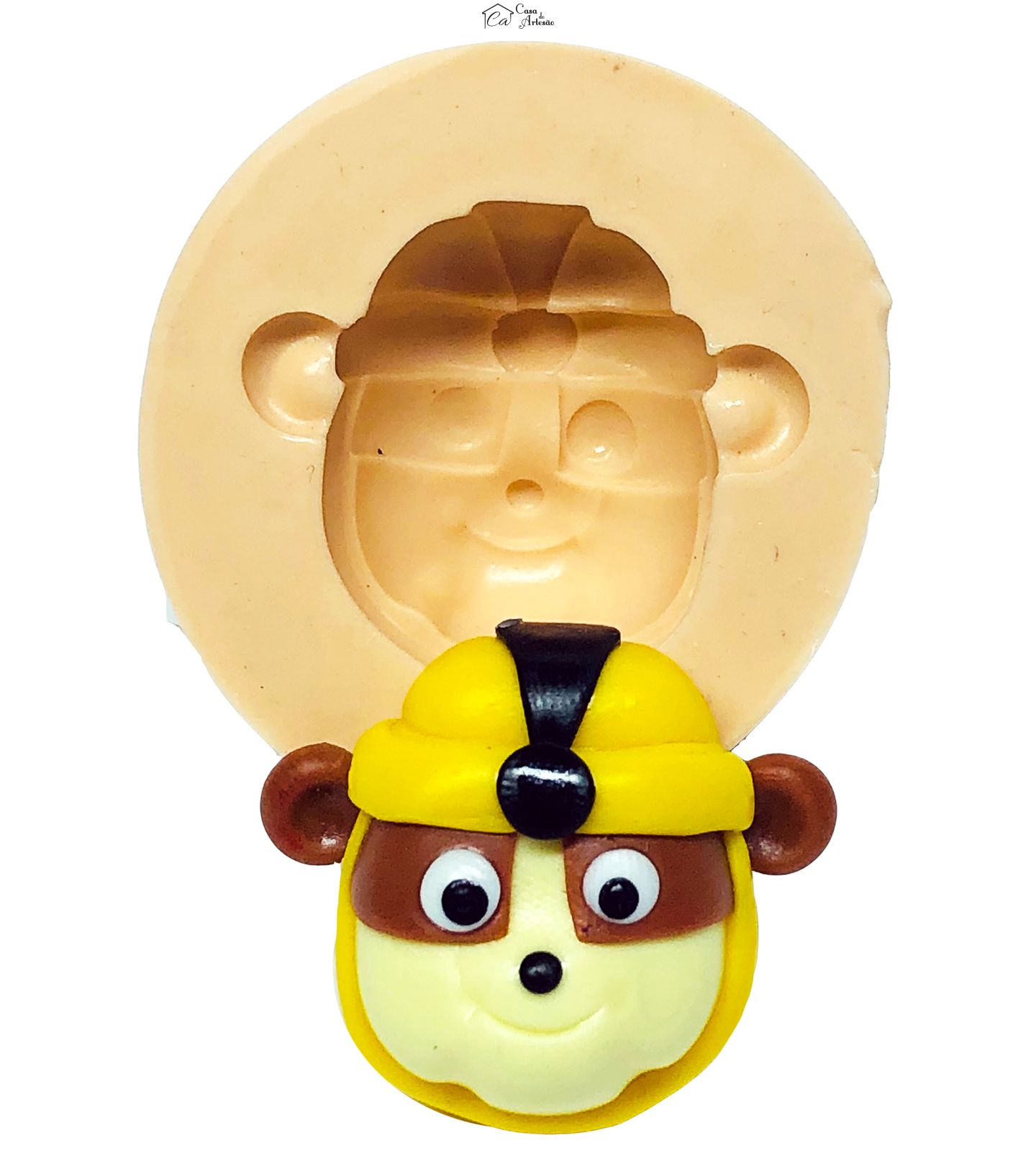 Molde de silicone - Patrulha Canina Aquatica - Rosto Rubble - Grande - P666