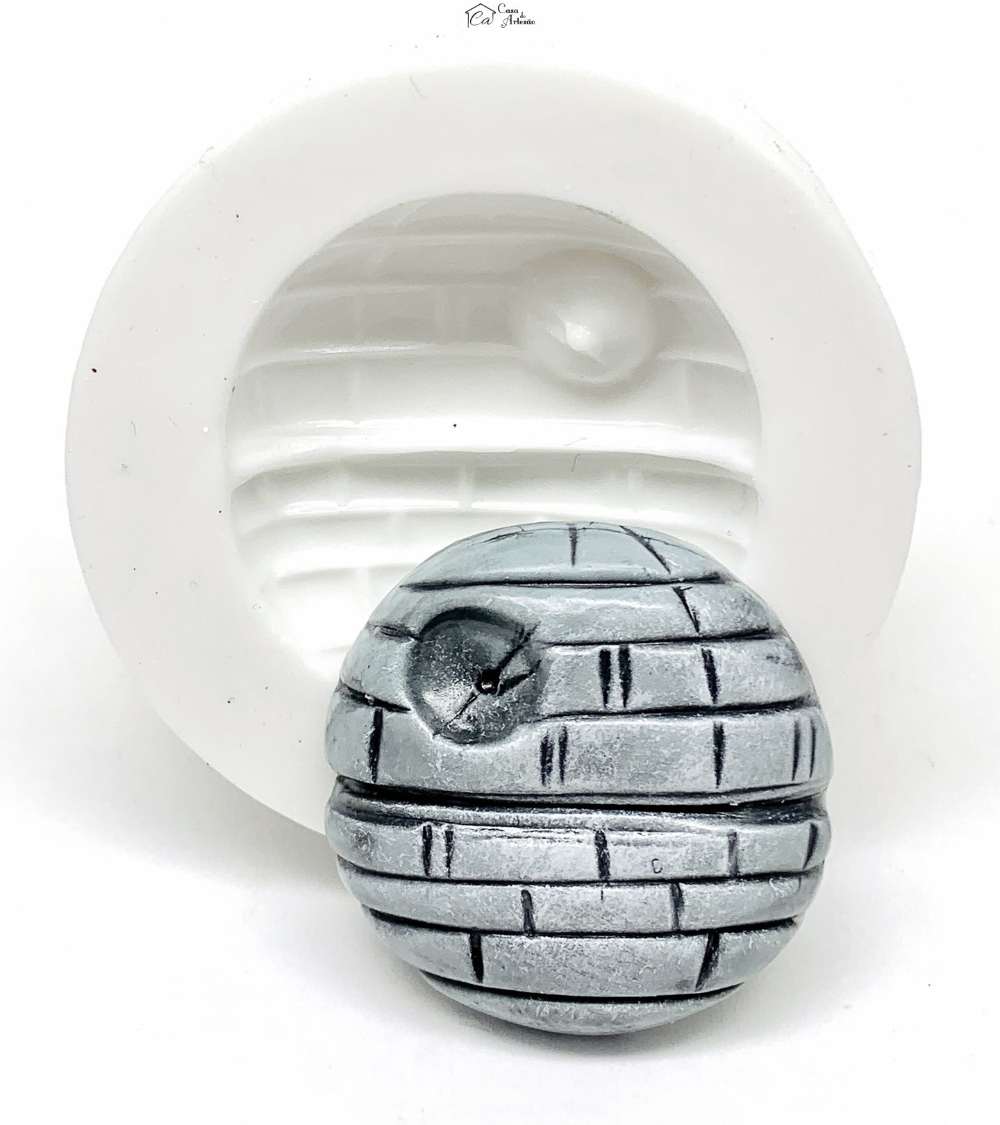 Molde de silicone - Guerra na Estrelas - Estrela da Morte - Media - P1212