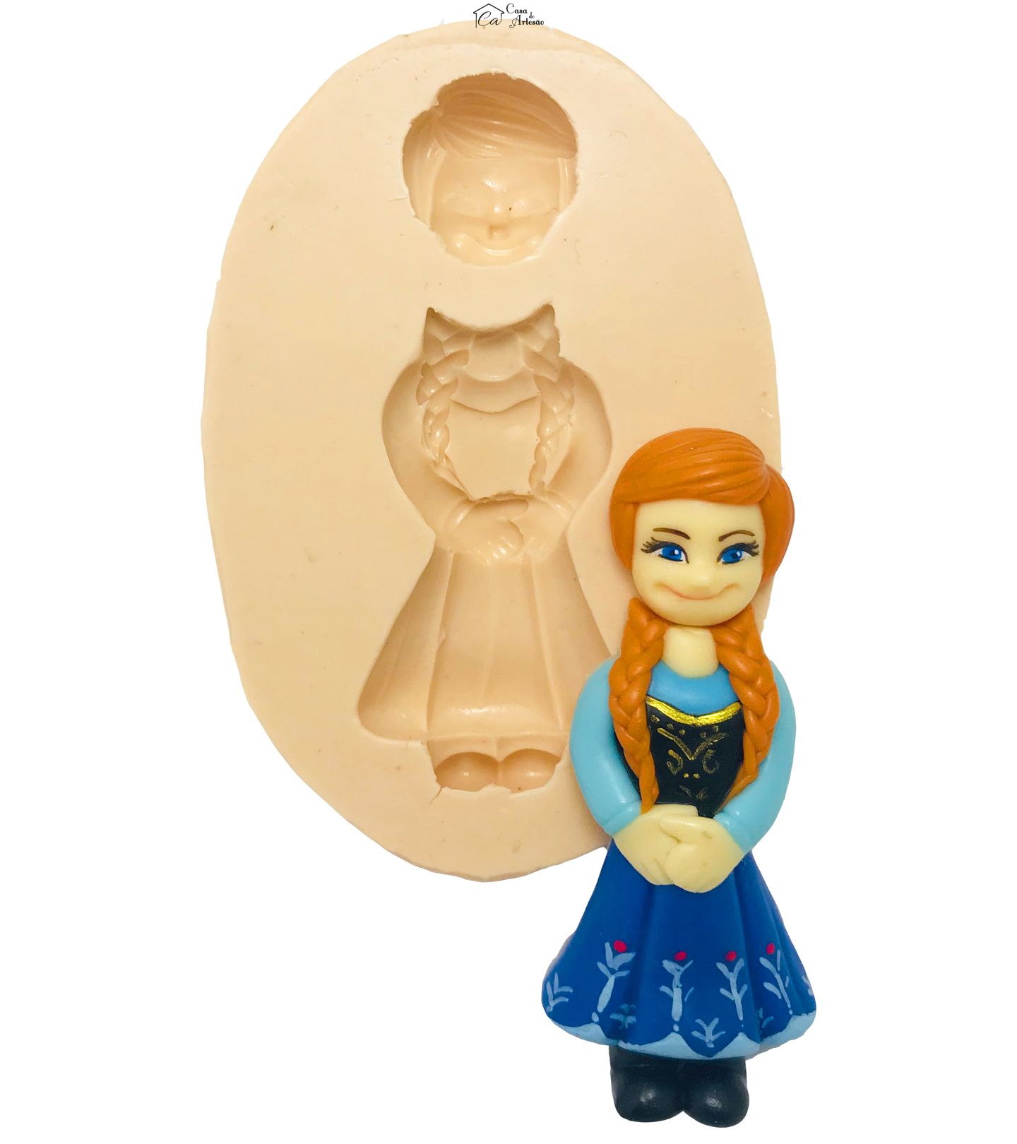 Molde de silicone - Frozen - Anna