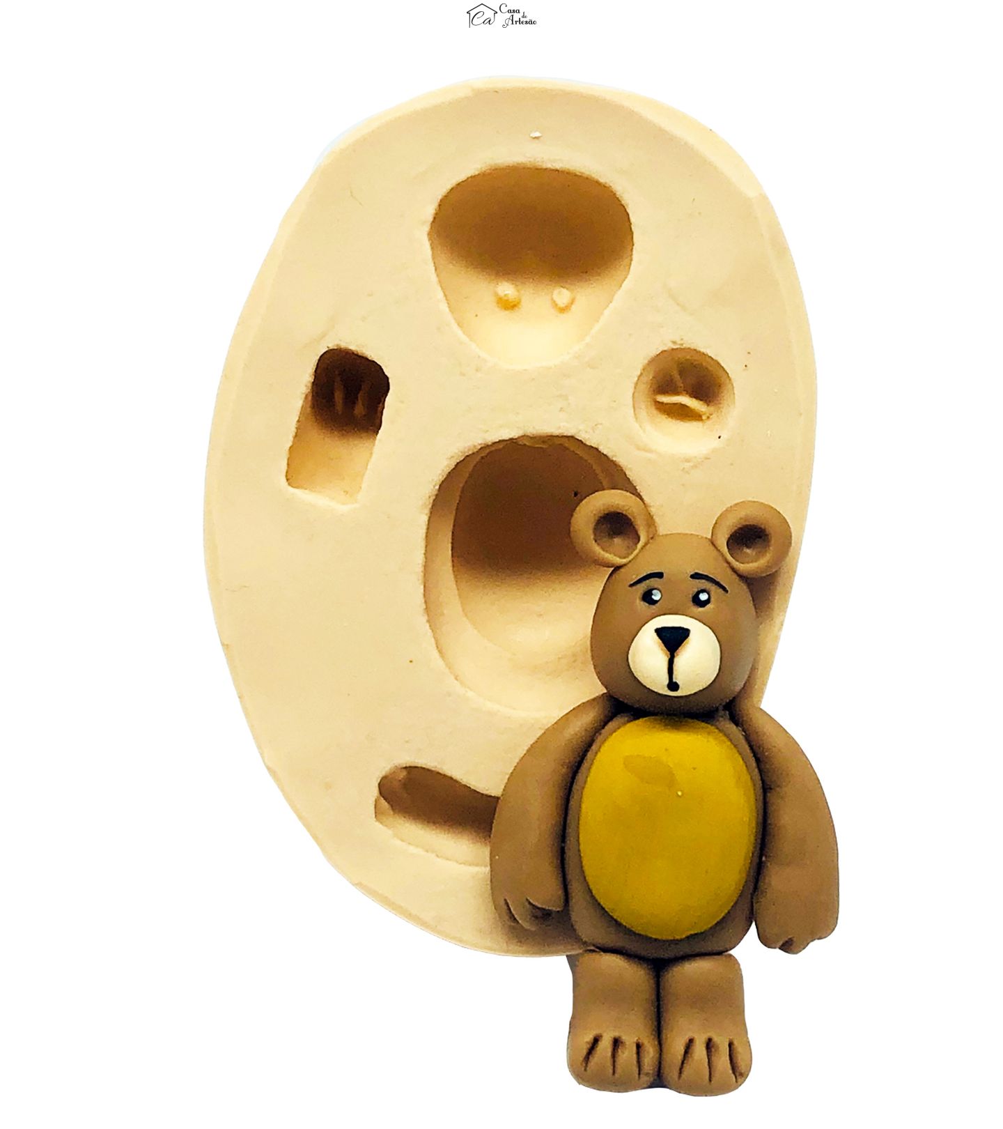 Molde de silicone - Urso Pequeno