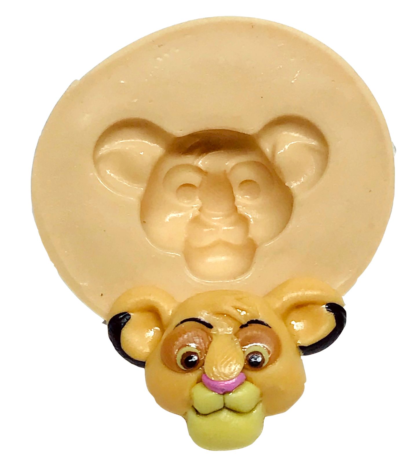 Molde de silicone - Rei Leão - Rosto Simba - Pequeno - P603