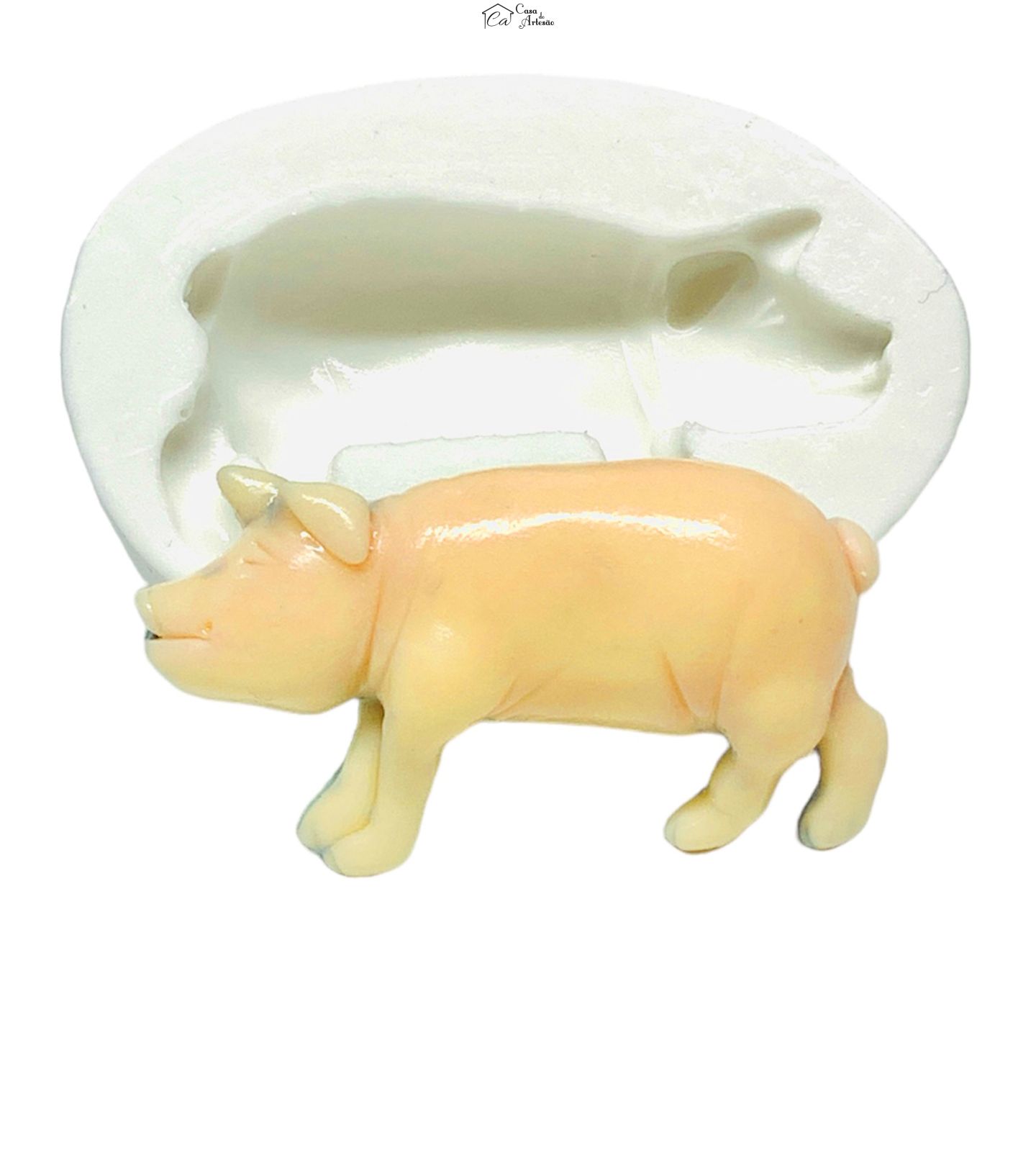 Molde de silicone - Porco - Tamanho único - P1236