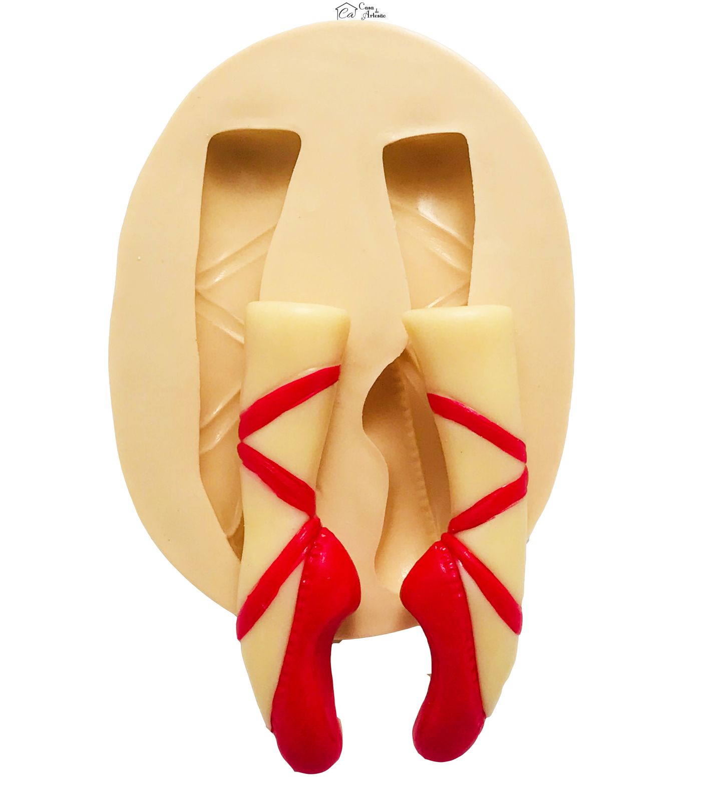 Molde de silicone - Bailarina - Pés - Grande - P442