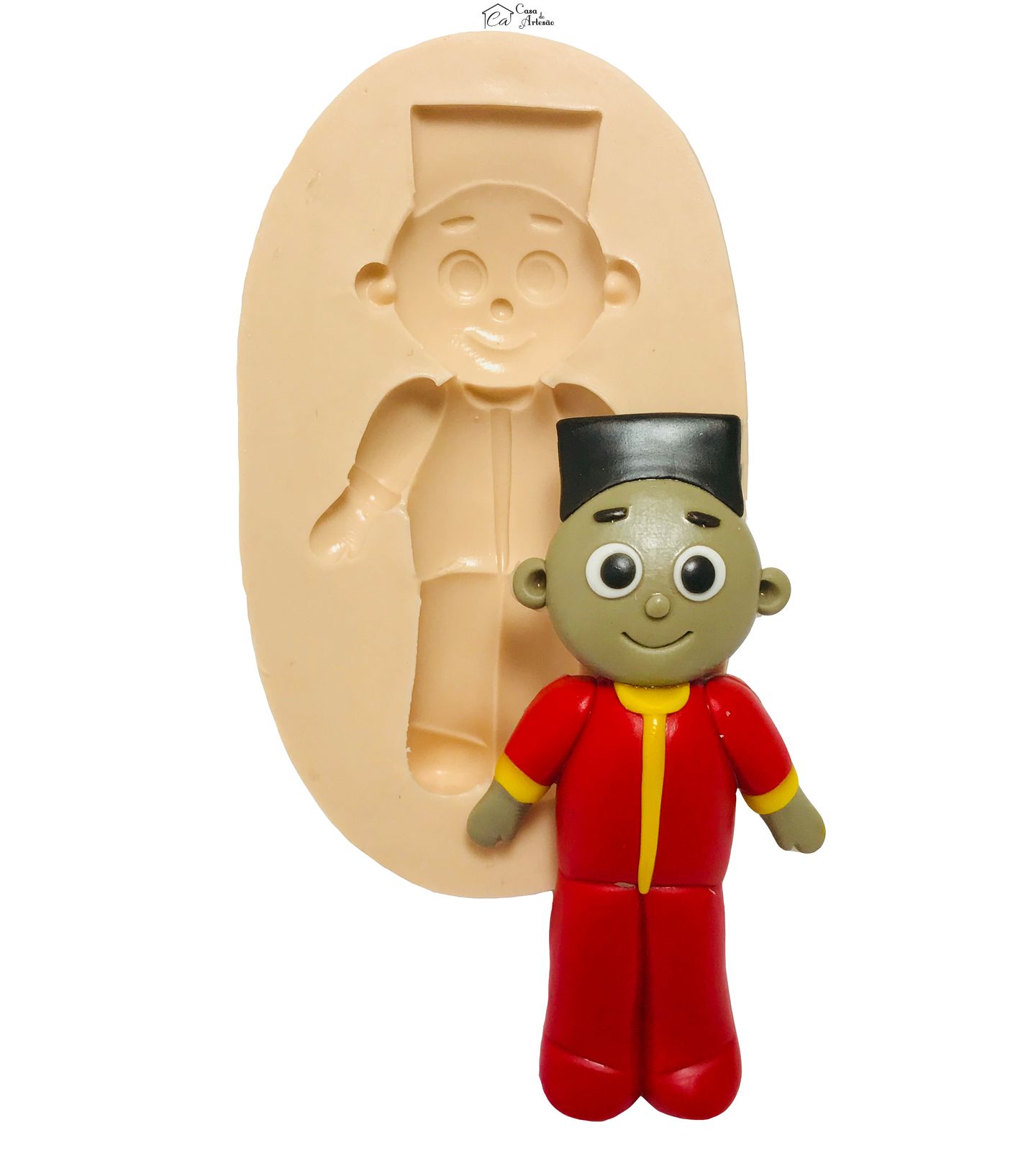 Molde de silicone - Os Pequerruchos - Fabinho - Grande - P425