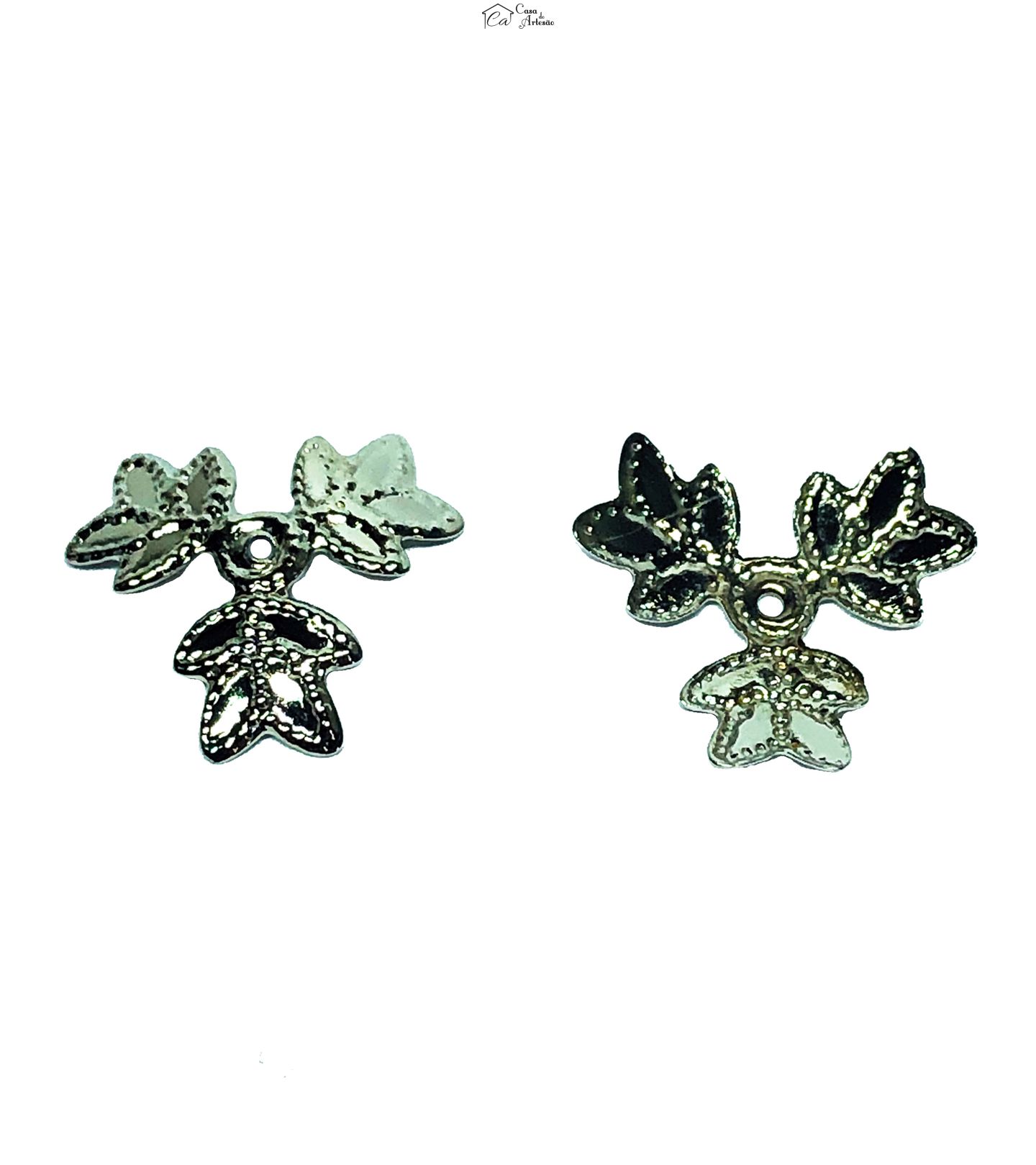 Garra p/ Cabelo Noiva - Trevo Fechado - Md - 50 pç