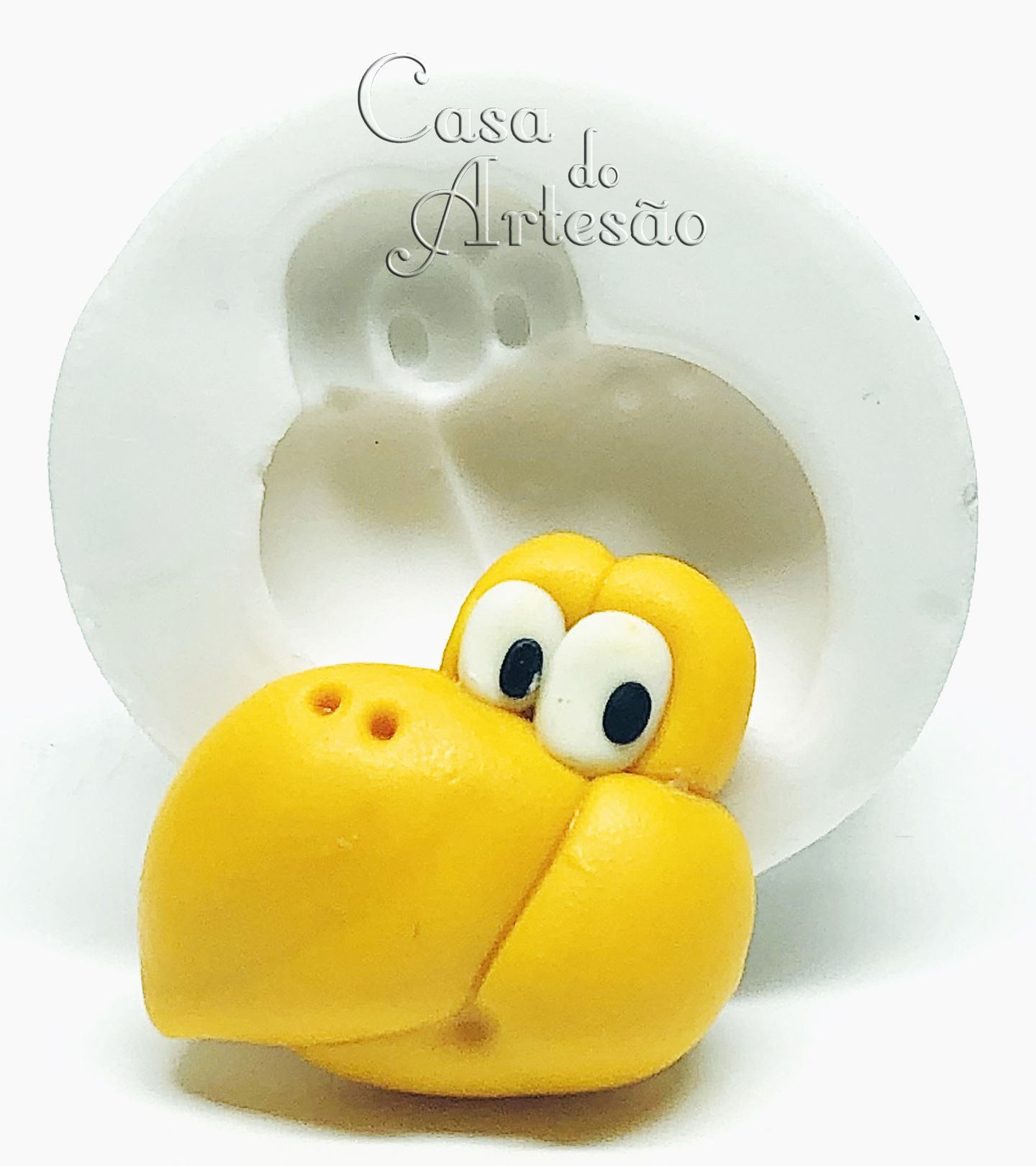 Molde de silicone - Super Mario Bros. - Rosto Koopa - Grande - P908