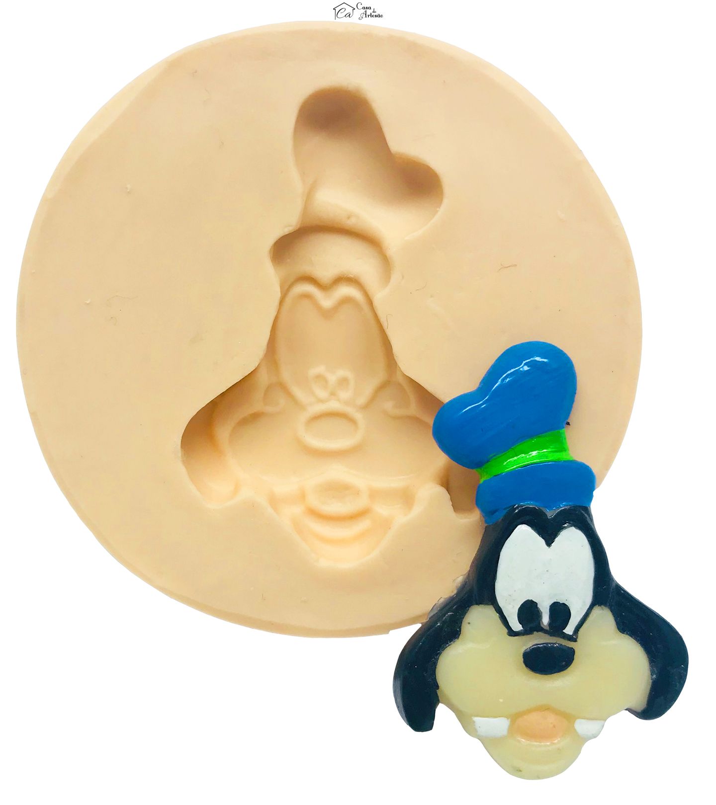 Molde de silicone - Rosto Pateta